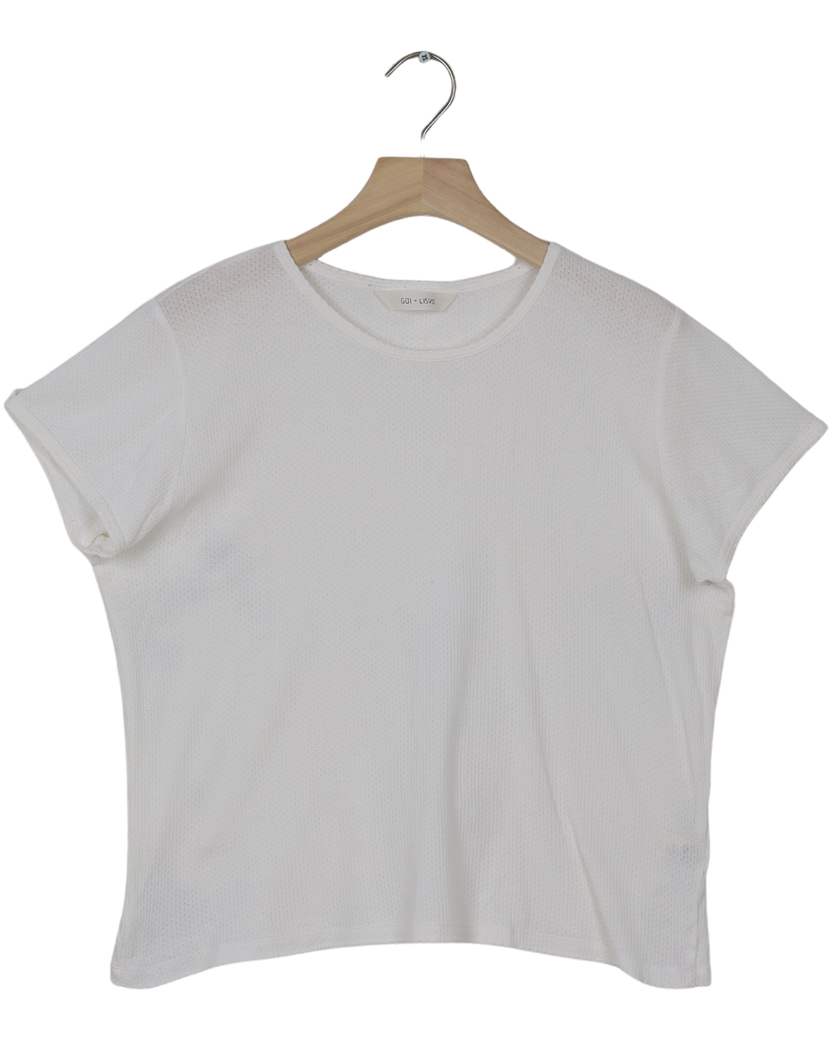 Secondhand Chrisstine Short Sleeve Cotton Top - White