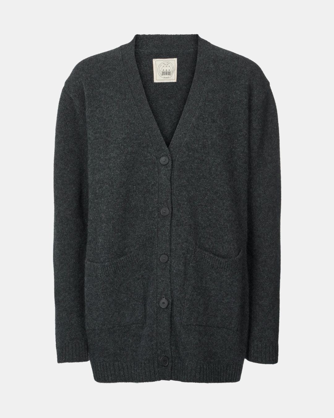 GAI+LISVA Alba Lambswool Cardigan Knit 605 Dark Grey