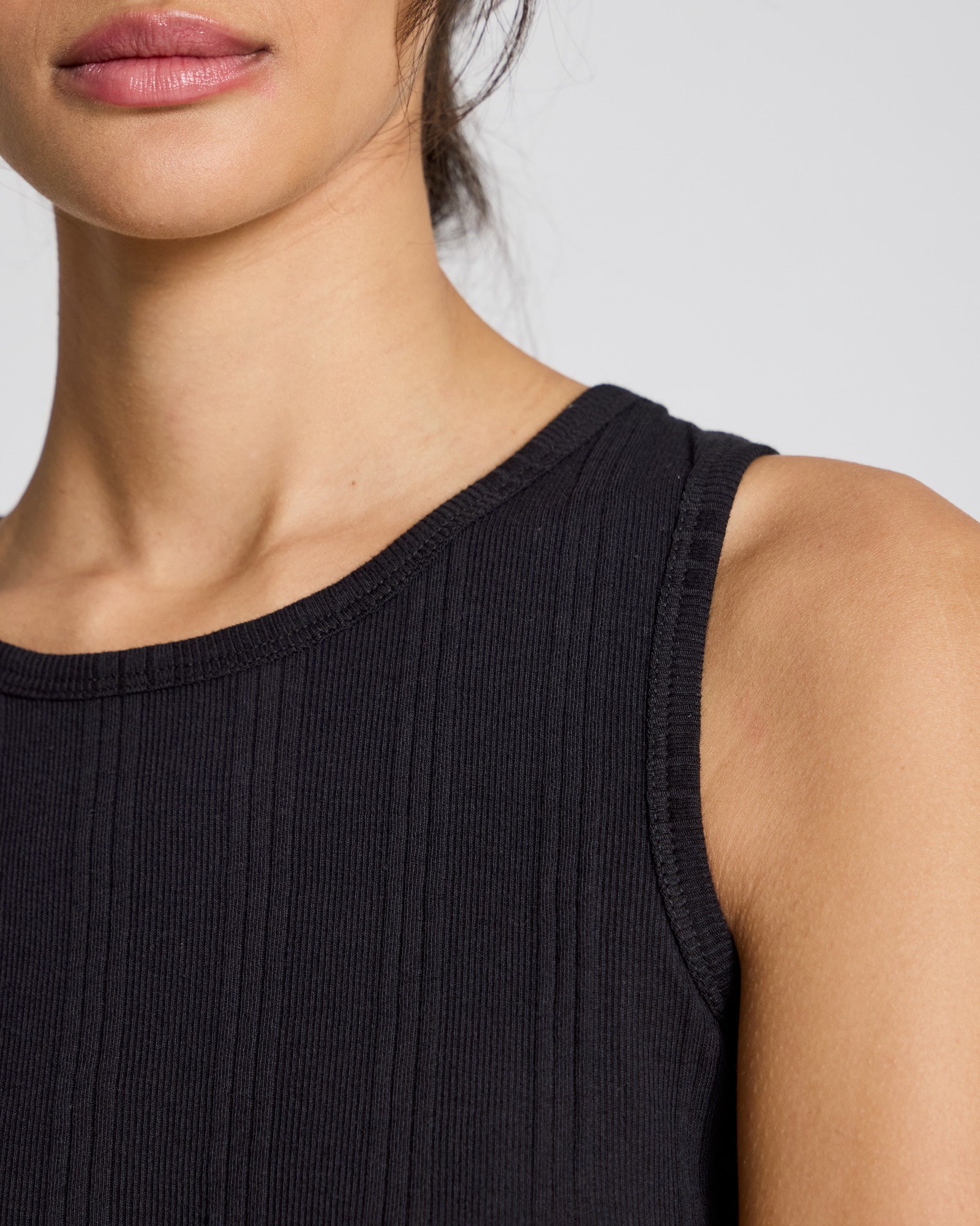 GAI+LISVA Alberte Cotton Top GOTS Tops & T-shirts 650 Black