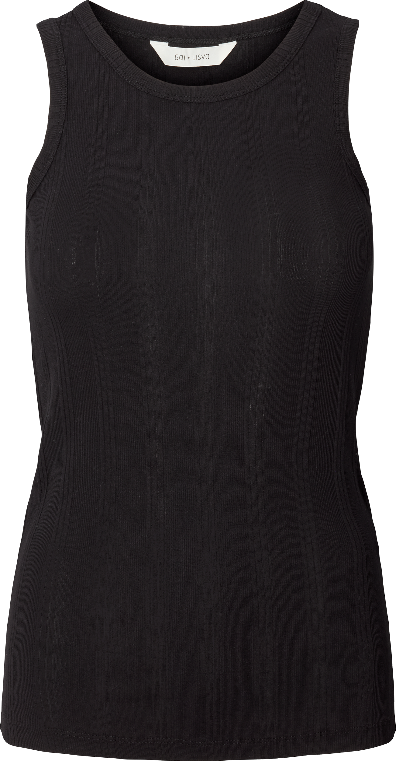 GAI+LISVA Alberte Cotton Top GOTS Tops & T-shirts 650 Black