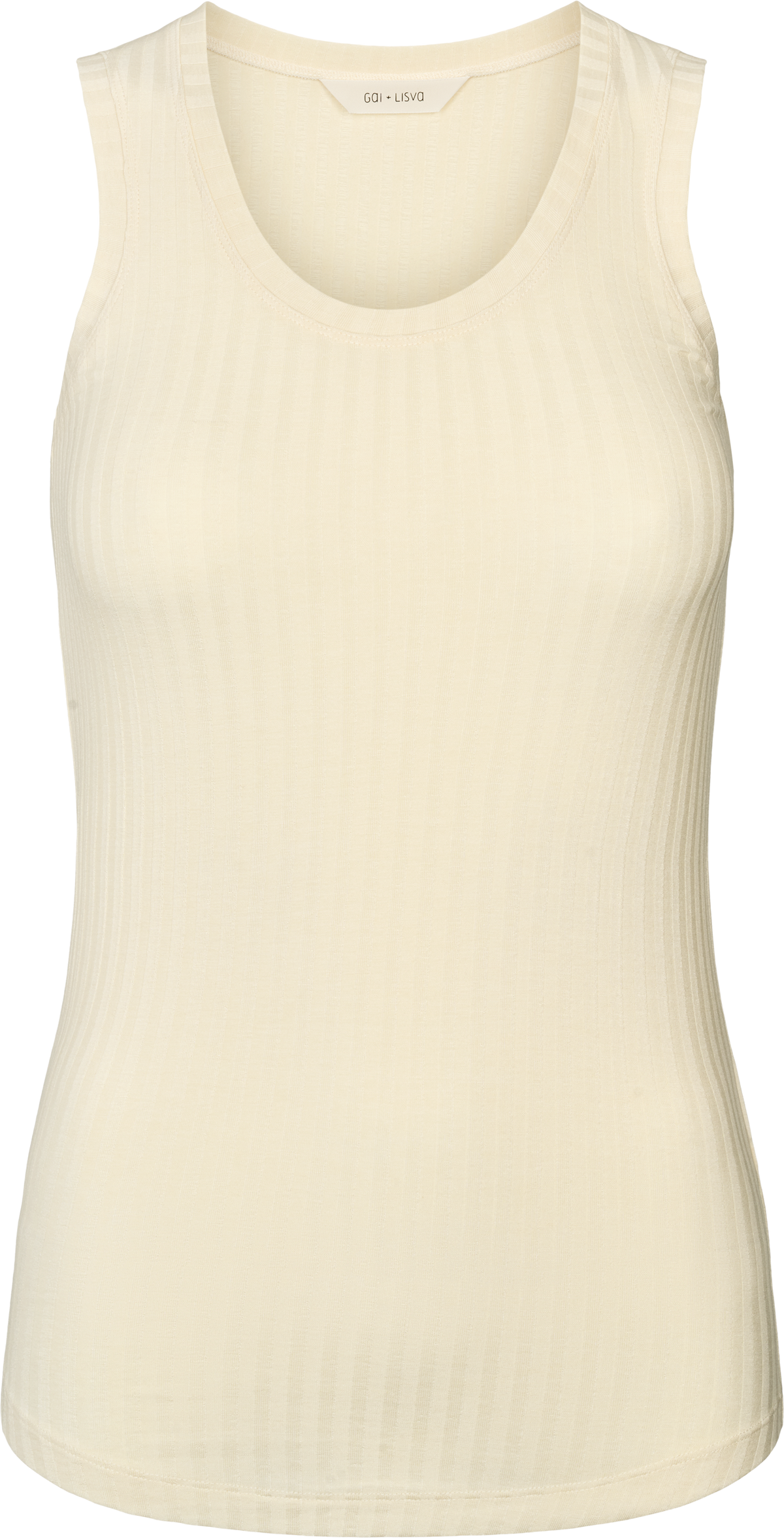 GAI+LISVA Anastasia S´less Rib Top Tops & T-shirts 150 Off White