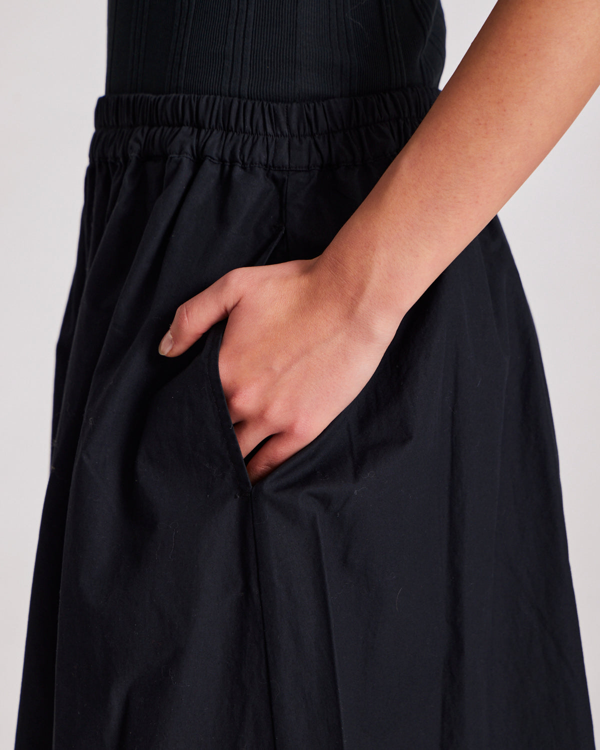 GAI+LISVA Astrid Long Skirt Poplin Dresses & Skirts 650 Black