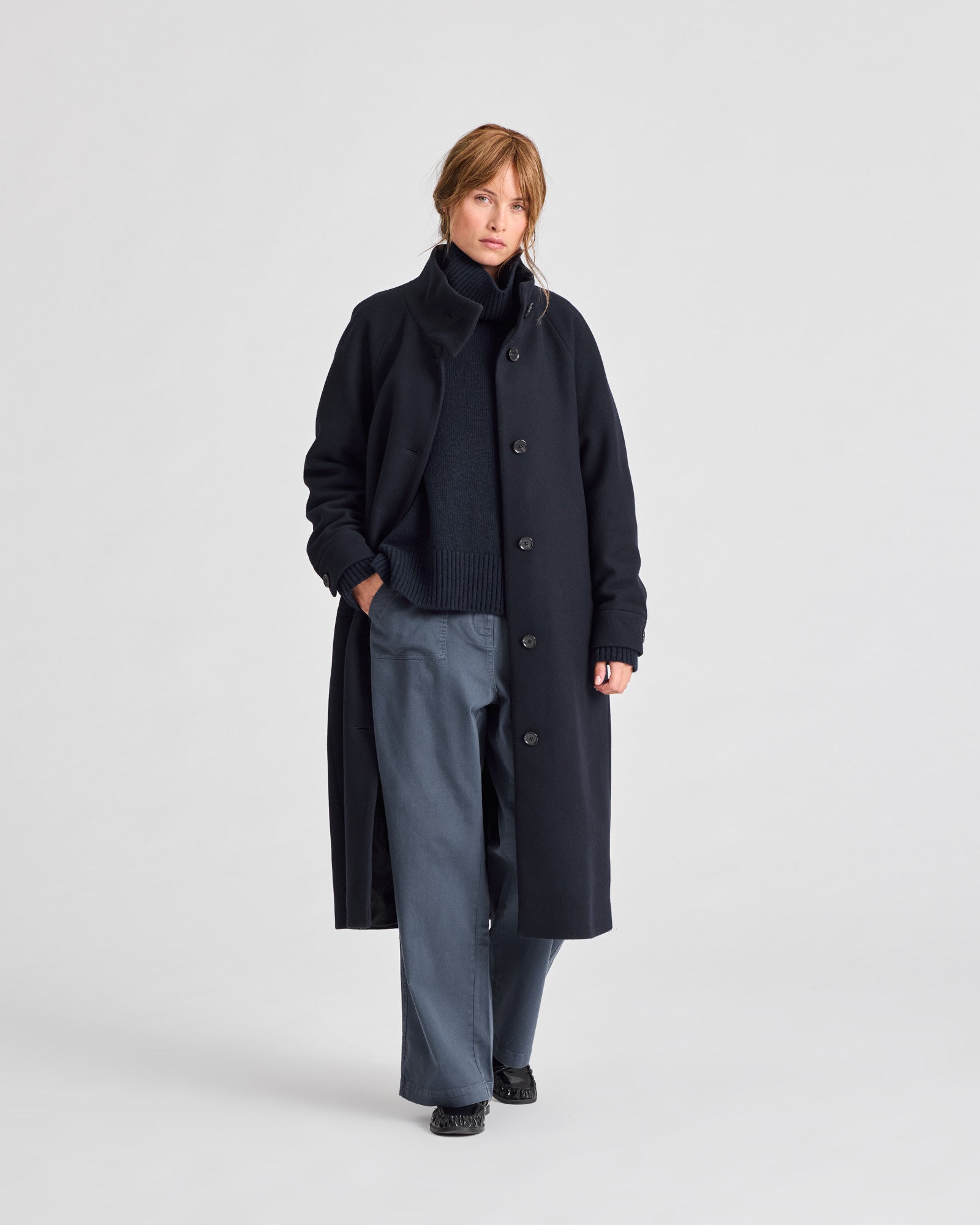 GAI+LISVA Benedikte Coat Outerwear 181 Midnight Blue