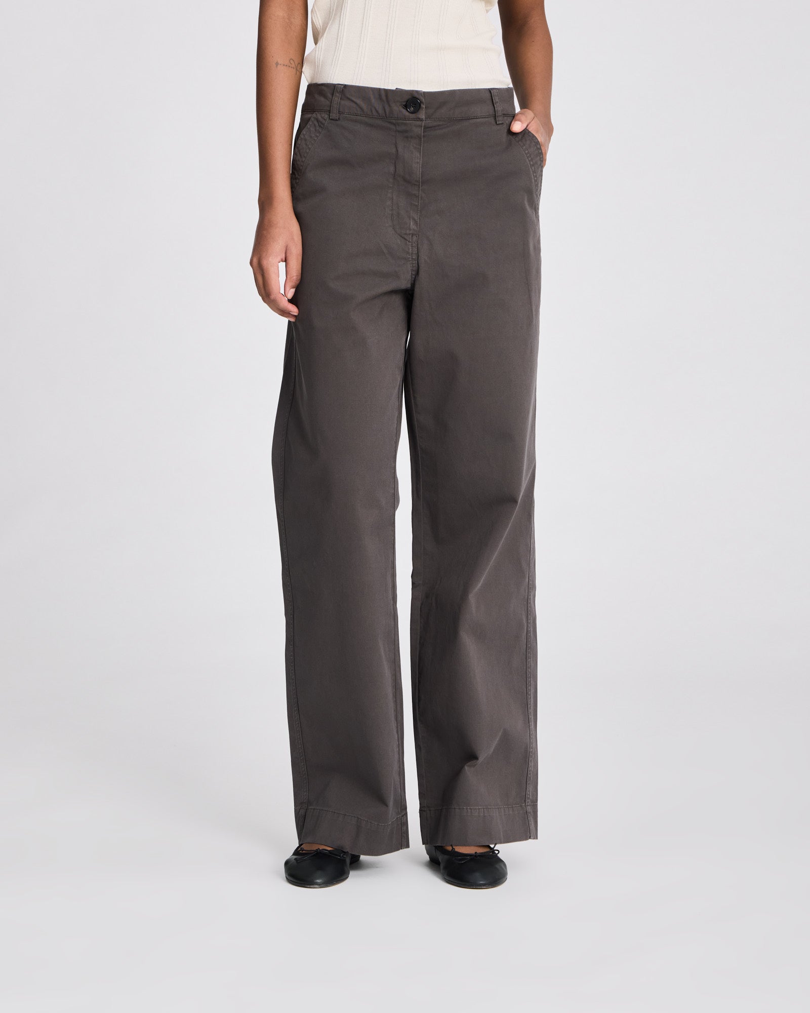 GAI+LISVA Betty Stretched Twill Pant Trousers & Shorts 750 Black Ink