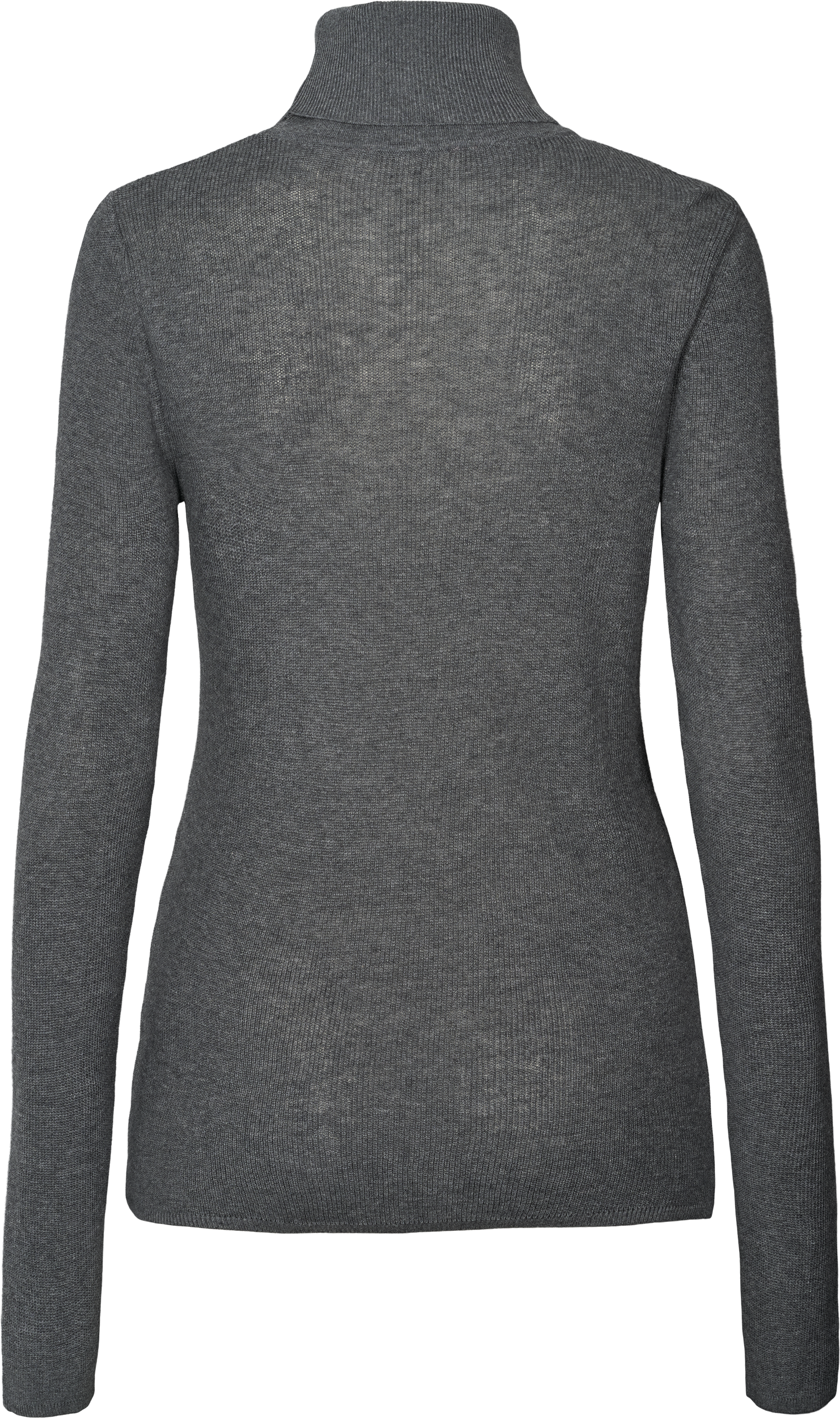 GAI+LISVA Cathrine L/S Knit Turtelneck GOTS 243975 Knit 605 Dark Grey Melangè