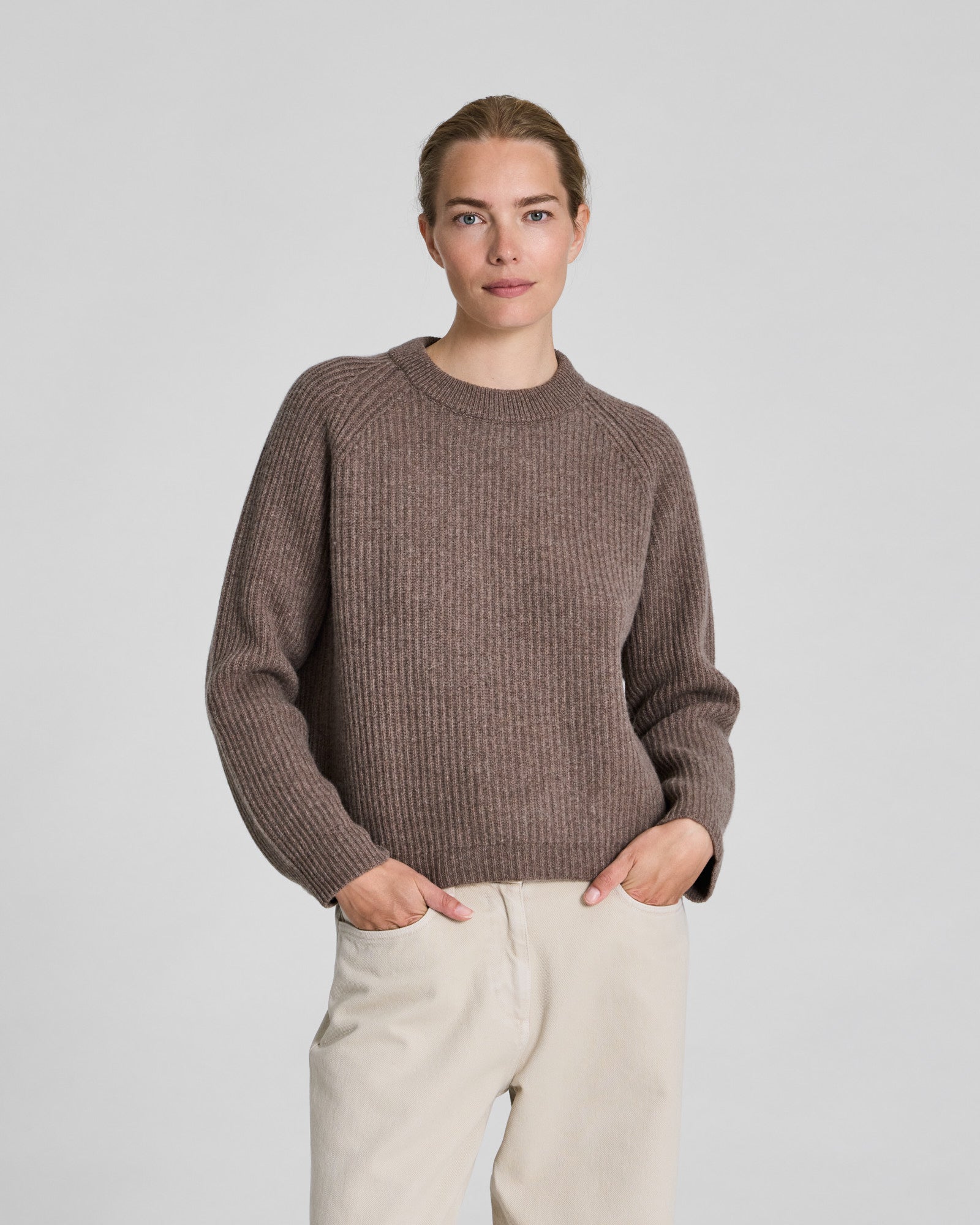GAI+LISVA Dorthea L/S Pullover Lambswool Knit Lambswool l Knitwear 756 Mole Melangé