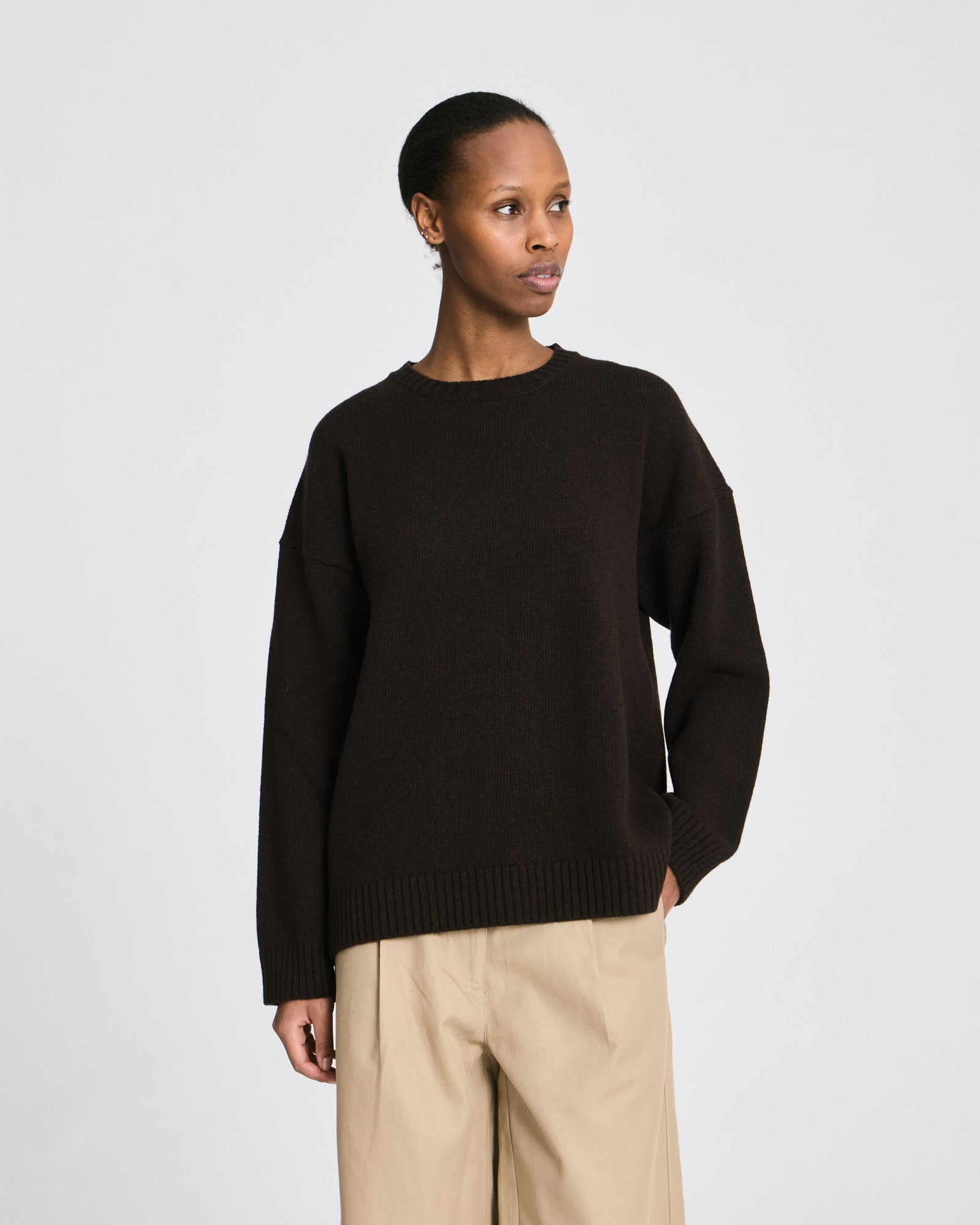 GAI+LISVA Emely Lambswool Knit GOTS Lambswool l Knitwear 681 Mulch