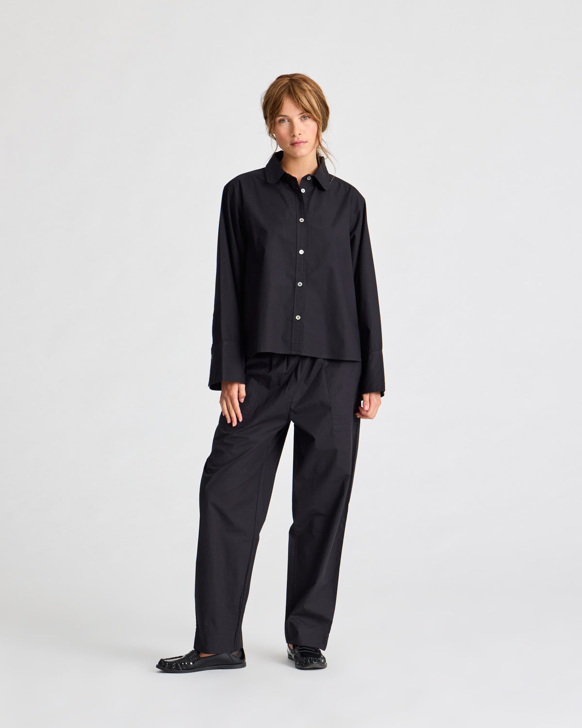 GAI+LISVA Flora Shirt Poplin Gots 243975 Shirt 650 Black