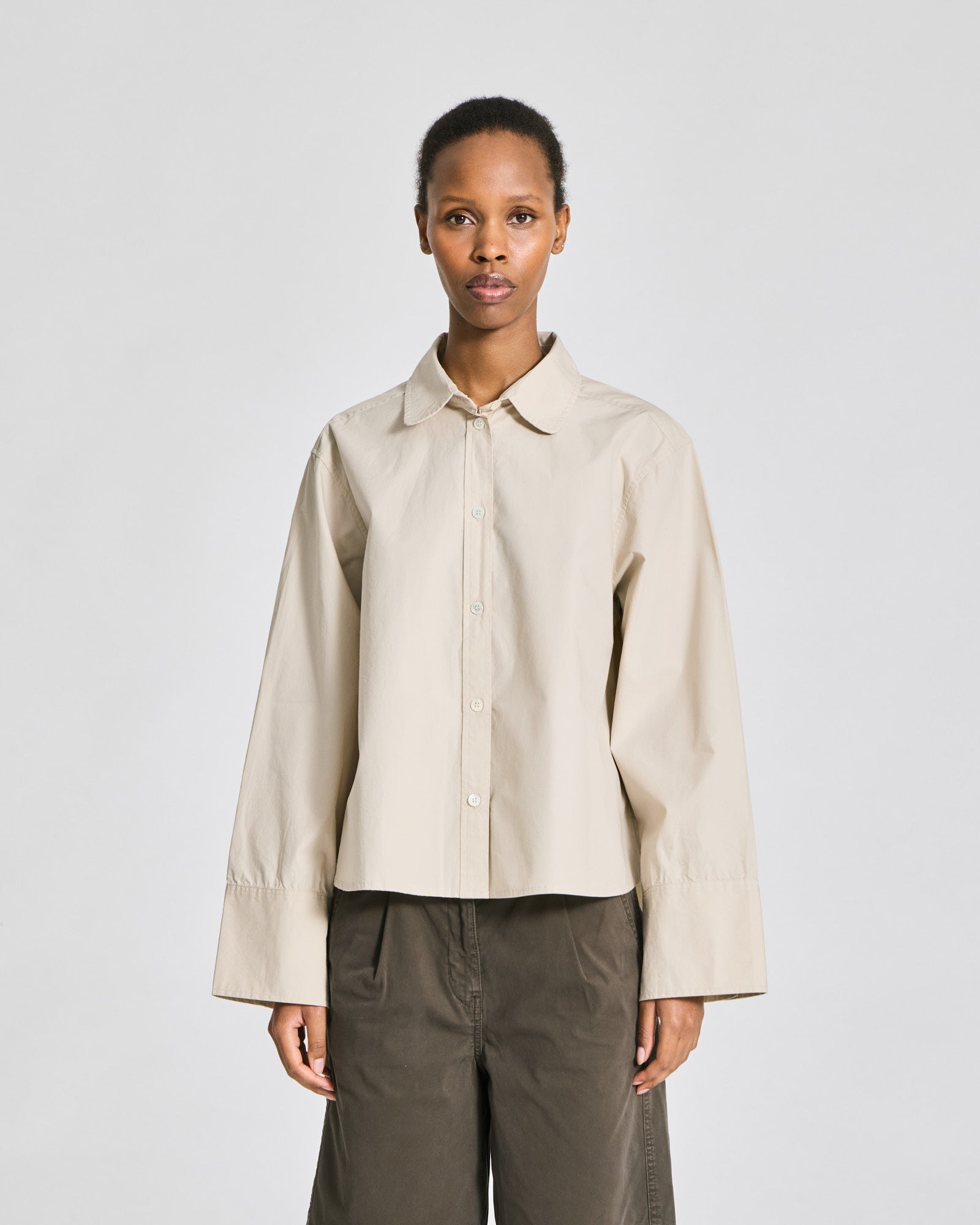 GAI+LISVA Flora Shirt Poplin Gots 243975 Shirts & Blouses 139 Ancient Grey