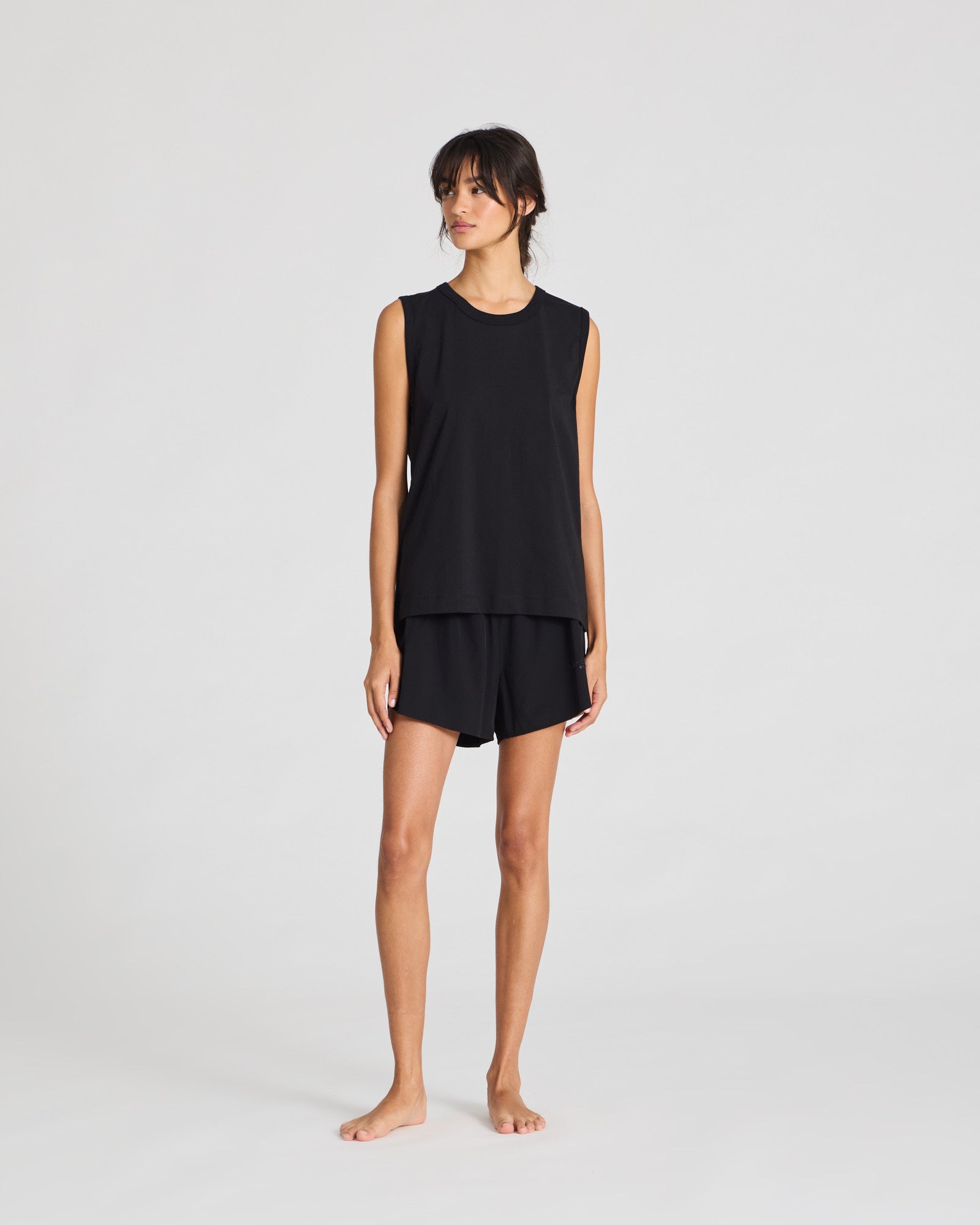 GAI+LISVA Genny S´less Cotton Single Jersey Top GOTS Tops & T-shirts 650 Black