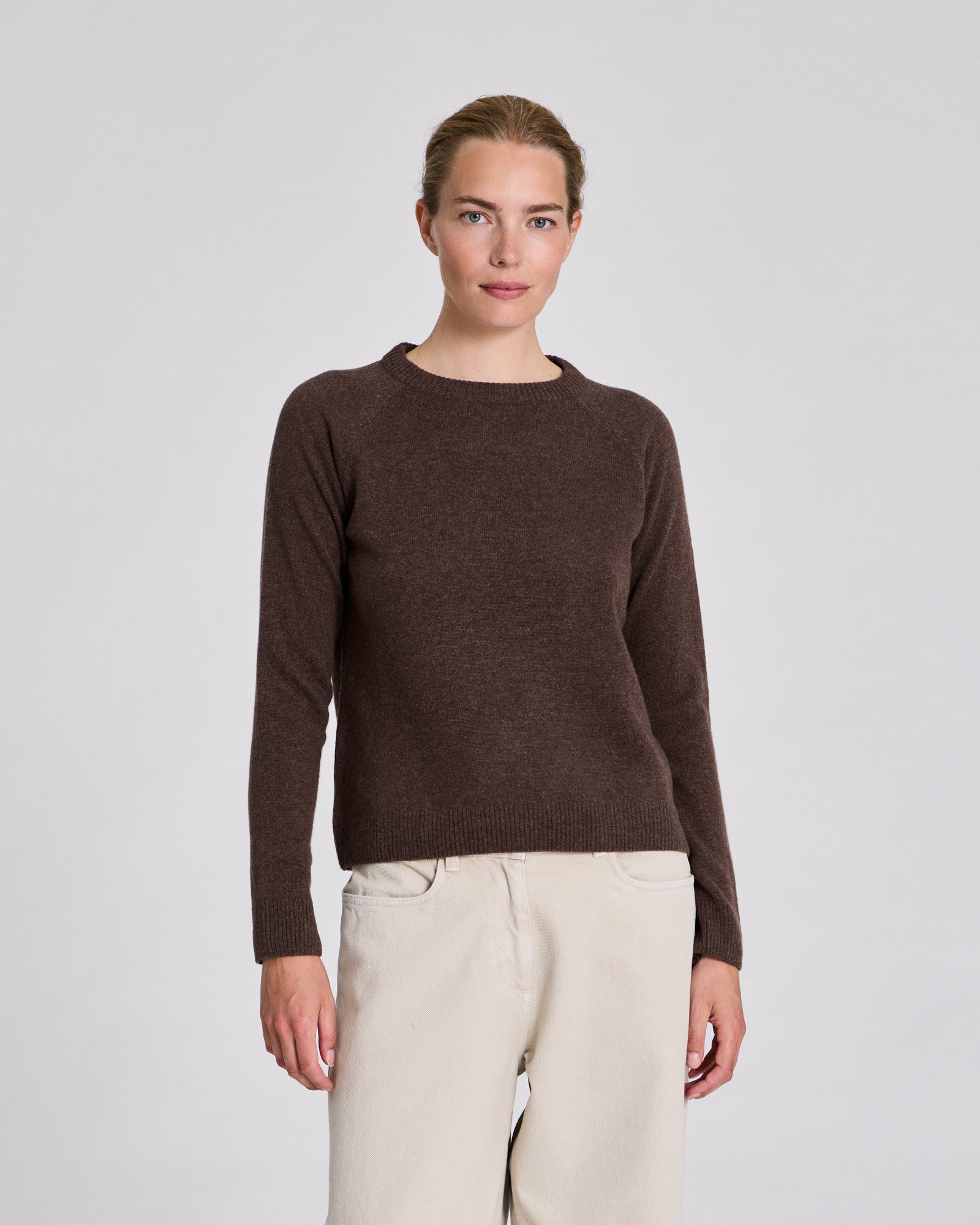 GAI+LISVA Gertrud L/S Pullover Lambswool Knit Lambswool l Knitwear 676 Major Brown