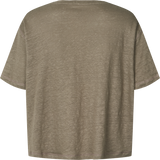 GAI+LISVA Ivalo Linen Tee Shirt Top 600 Bungee Cord