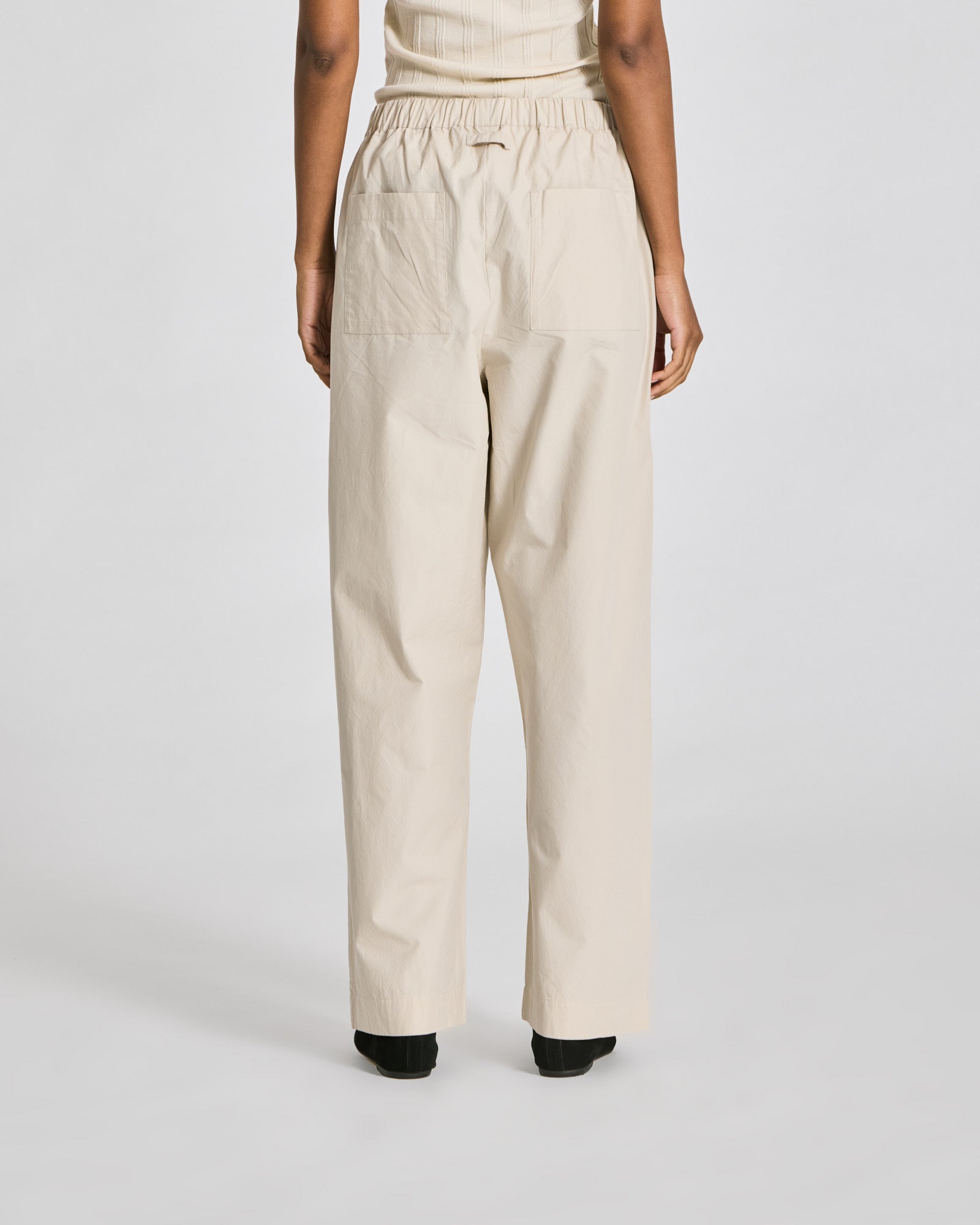 GAI+LISVA Jasmin Poplin Pants GOTS Trousers & Shorts 139 Ancient Grey