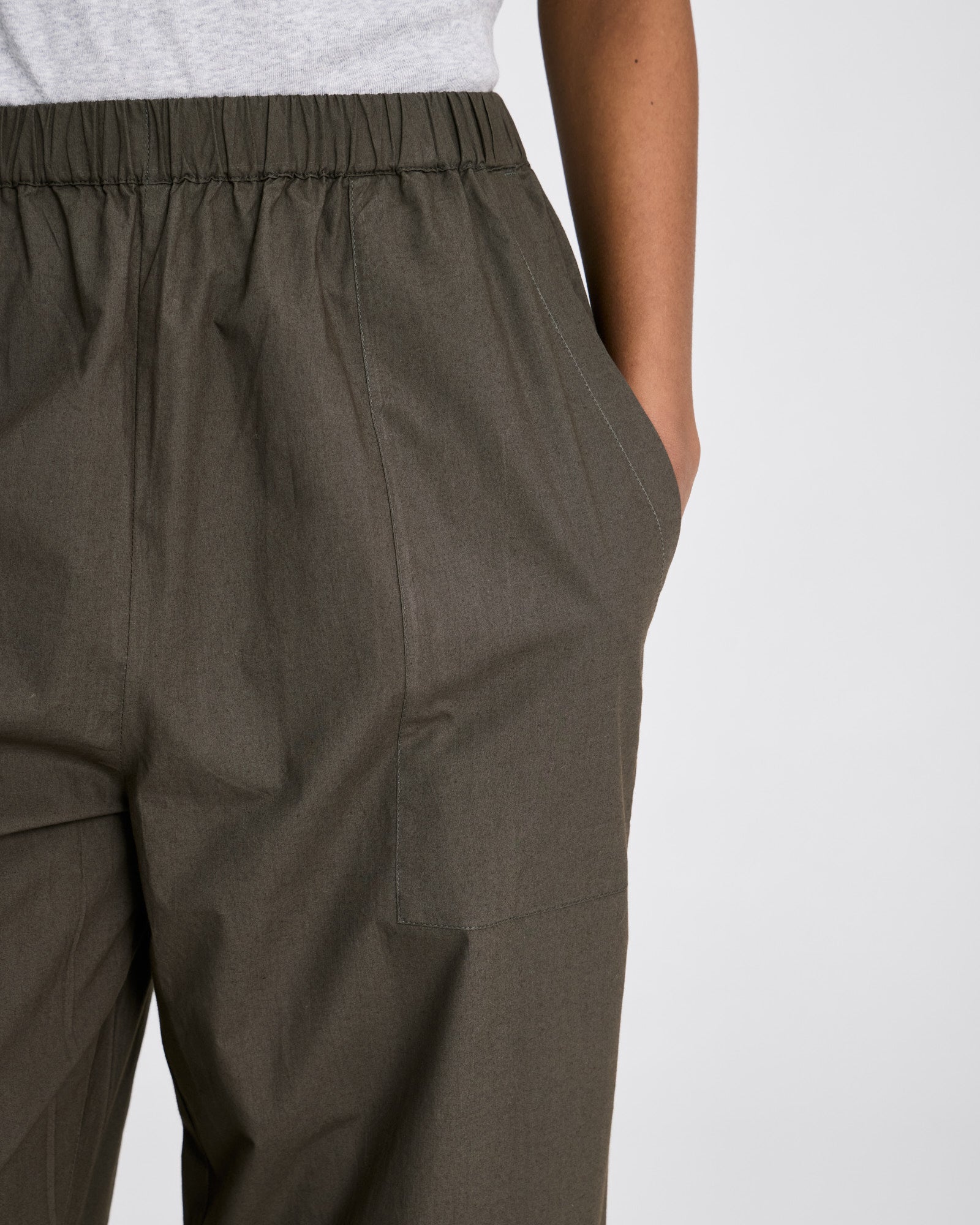 GAI+LISVA Jasmin Poplin Pants GOTS Trousers & Shorts 750 Black Ink