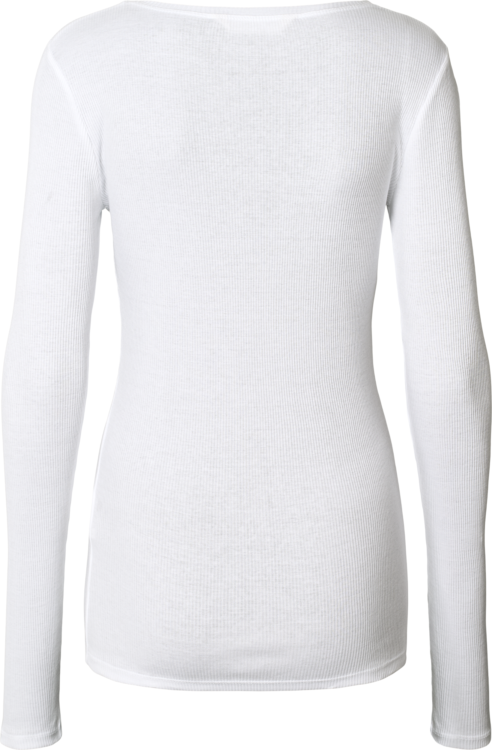 GAI+LISVA Lise L/S Cotton Top 3x2x Rib GOTS 243975 Top 100 White