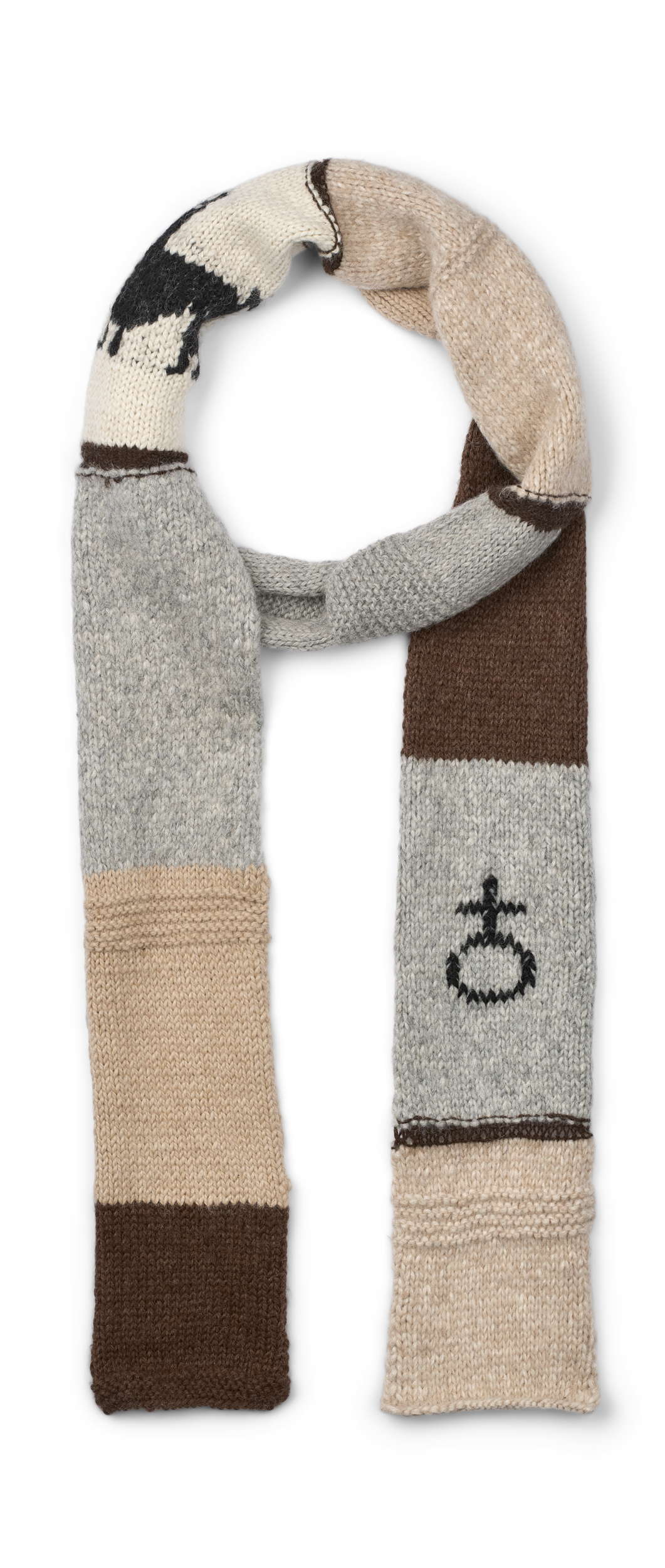 GAI+LISVA Long Signature Scarf Accessories 681 Mulch