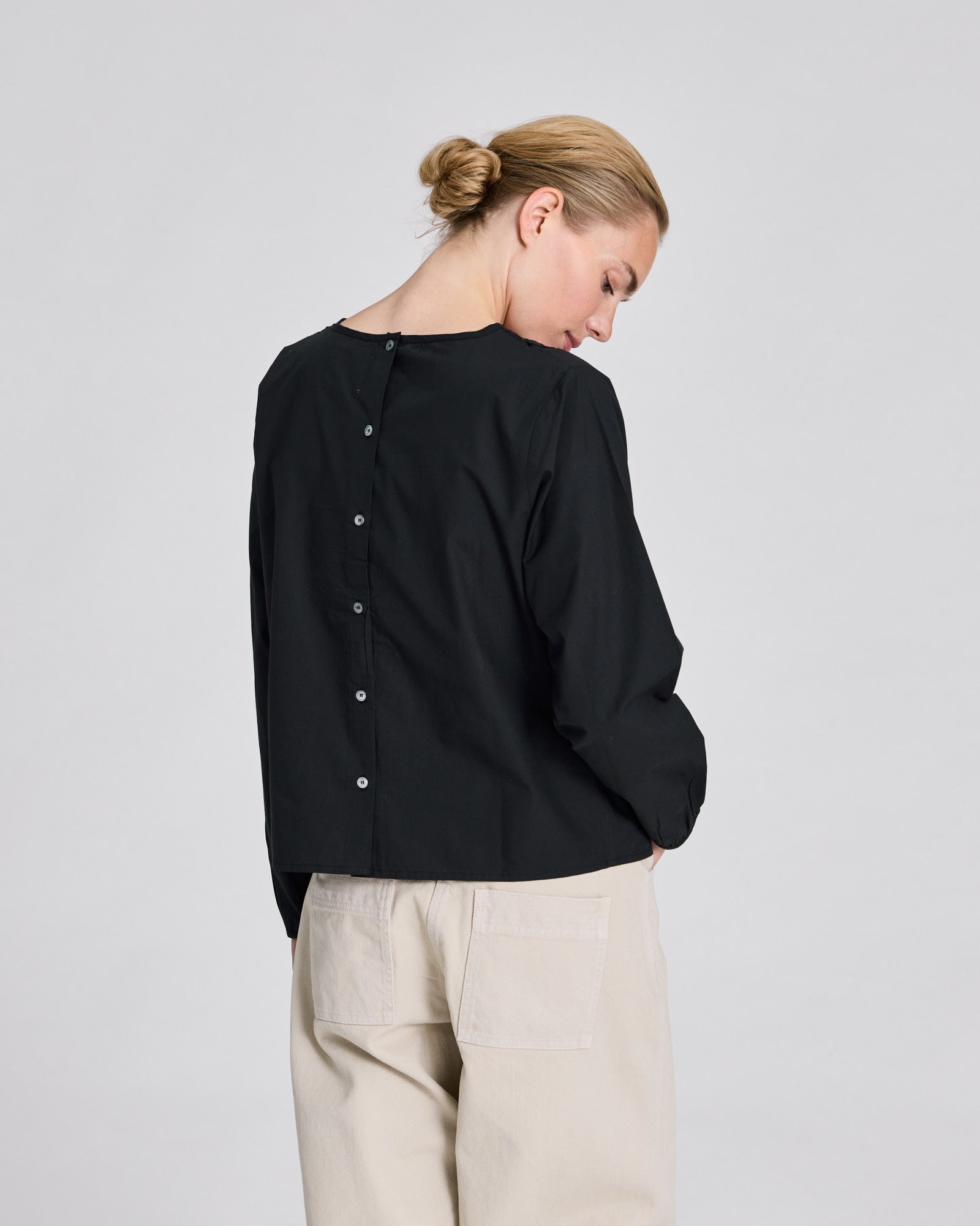 GAI+LISVA Louisa L/S Cotton Poplin Shirt Shirts & Blouses 650 Black