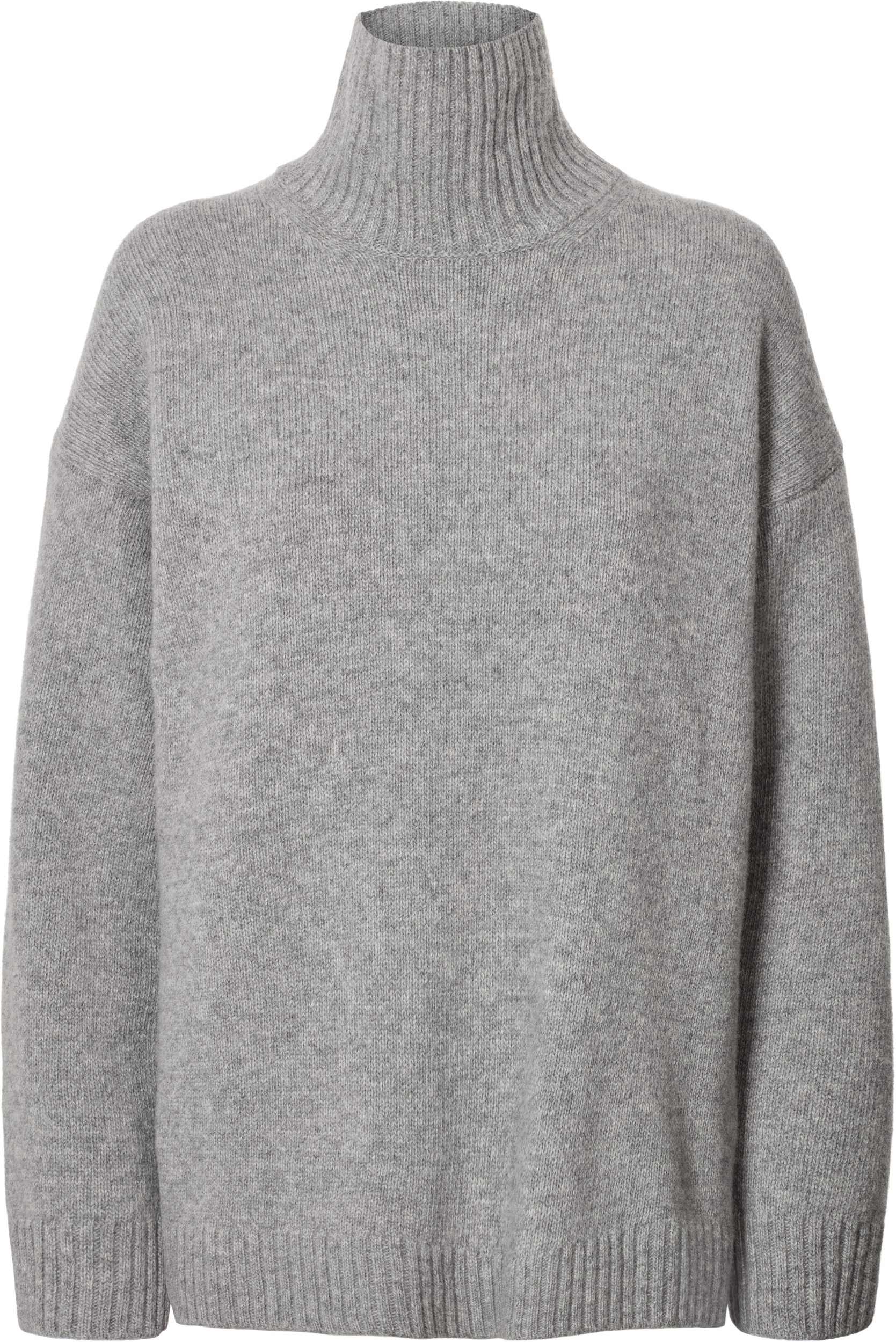 GAI+LISVA Mandie Lambswool Jumper GOTS 243975 Knit 602 Grey Melange