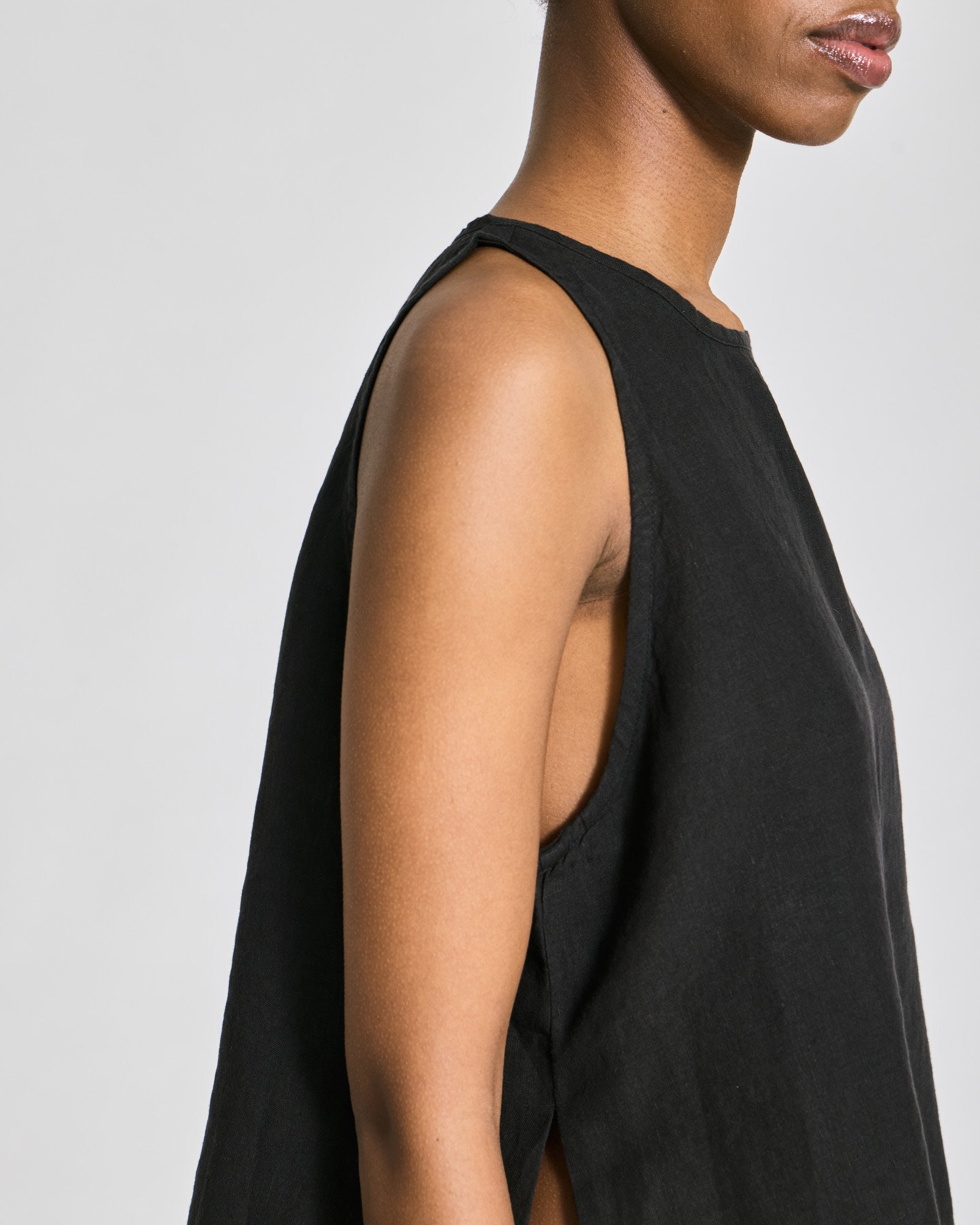 GAI+LISVA Mia Maya Linen Top GOTS Shirts & Blouses 650 Black
