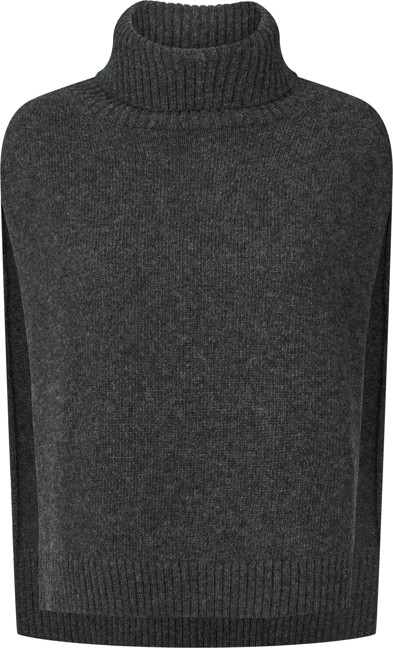 GAI+LISVA Michelle Neck Piece Knit 605 Dark Grey Melangè