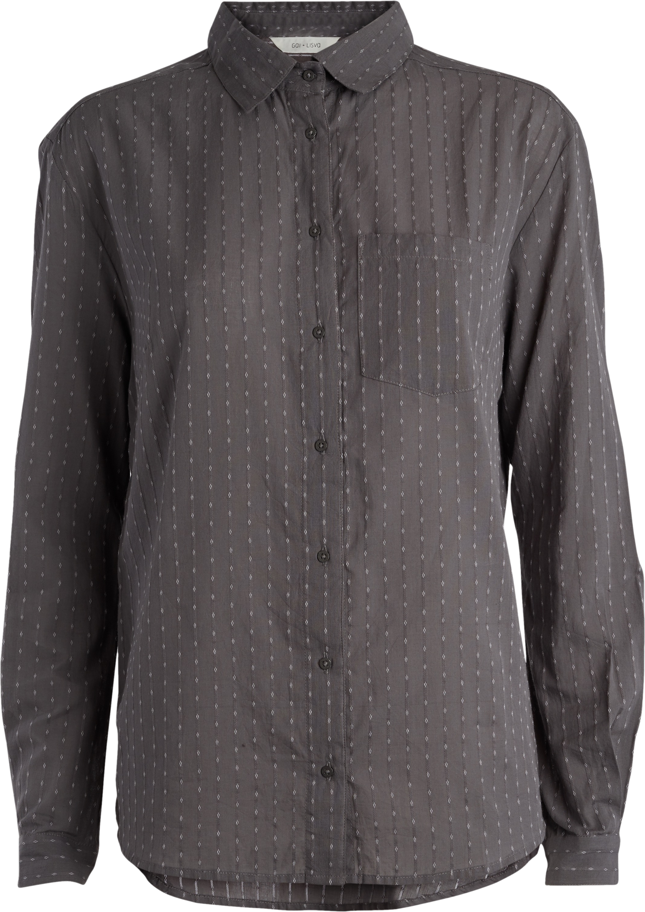 GAI+LISVA Nikita Dobby Shirts & Blouses 672 Steel Grey
