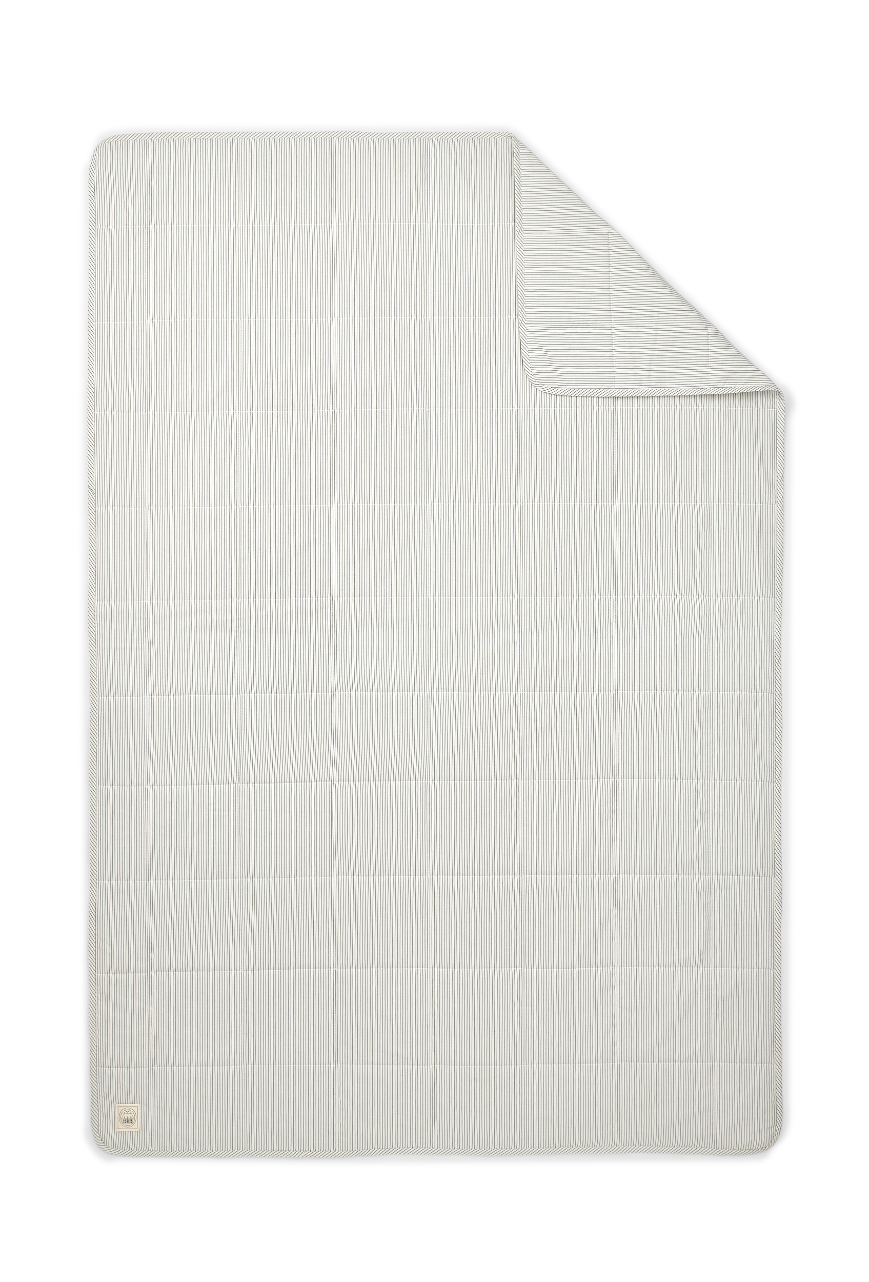 GAI+LISVA Quiltet Blanket - 130x190 cm Accessories 470 Denim Blue Stripe