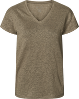 GAI+LISVA Simone Linen Tee Shirt Top 600 Bungee Cord
