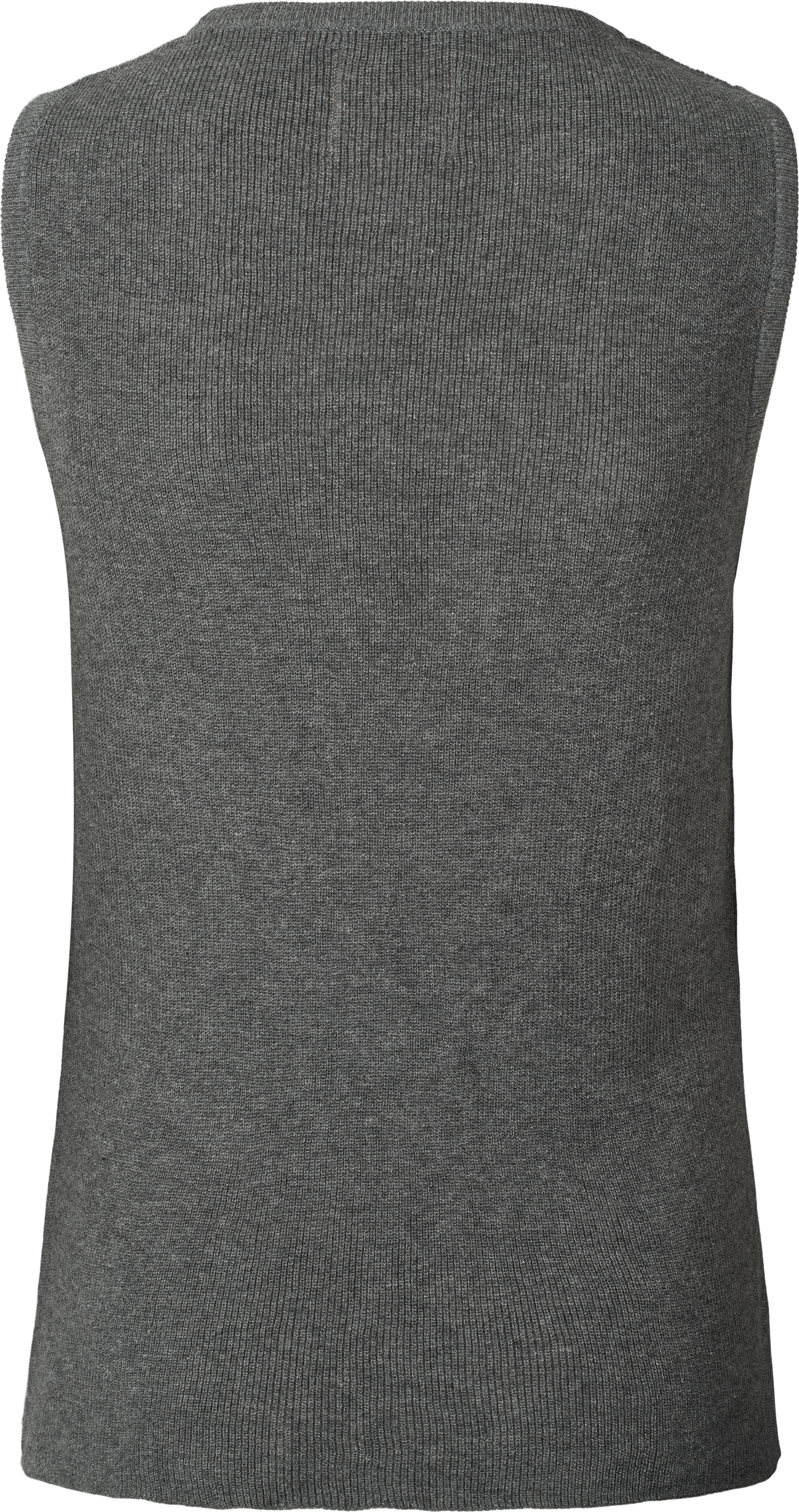 GAI+LISVA Sofie Knit Tank GOTS 243975 Cotton l Knitwear 605 Dark Grey Melangè