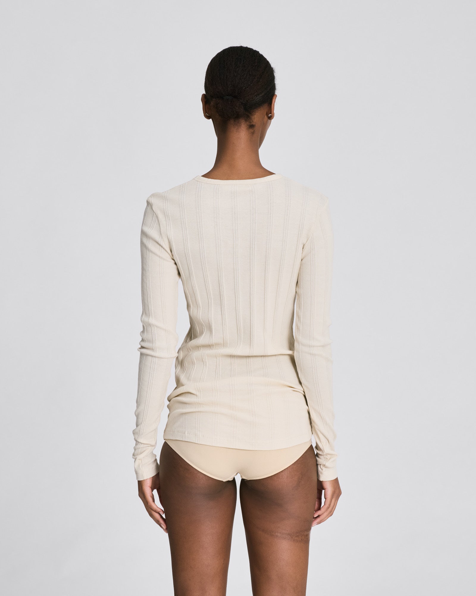 GAI+LISVA Thyra L/S Cotton Top Tops & T-shirts 139 Ancient Grey