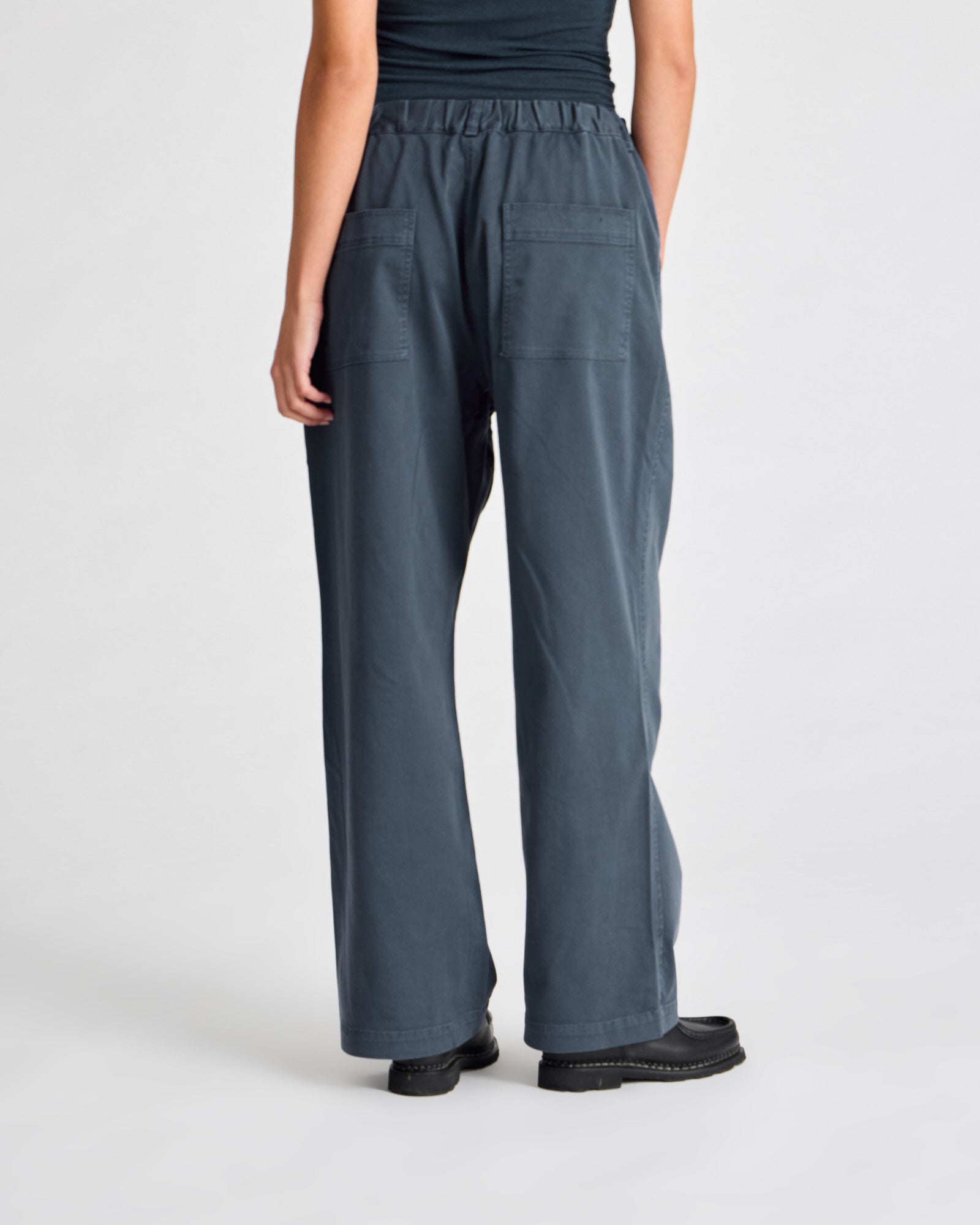 GAI+LISVA Tinne Cotton Twill Pant Pants & Shorts 472 Denim Blue
