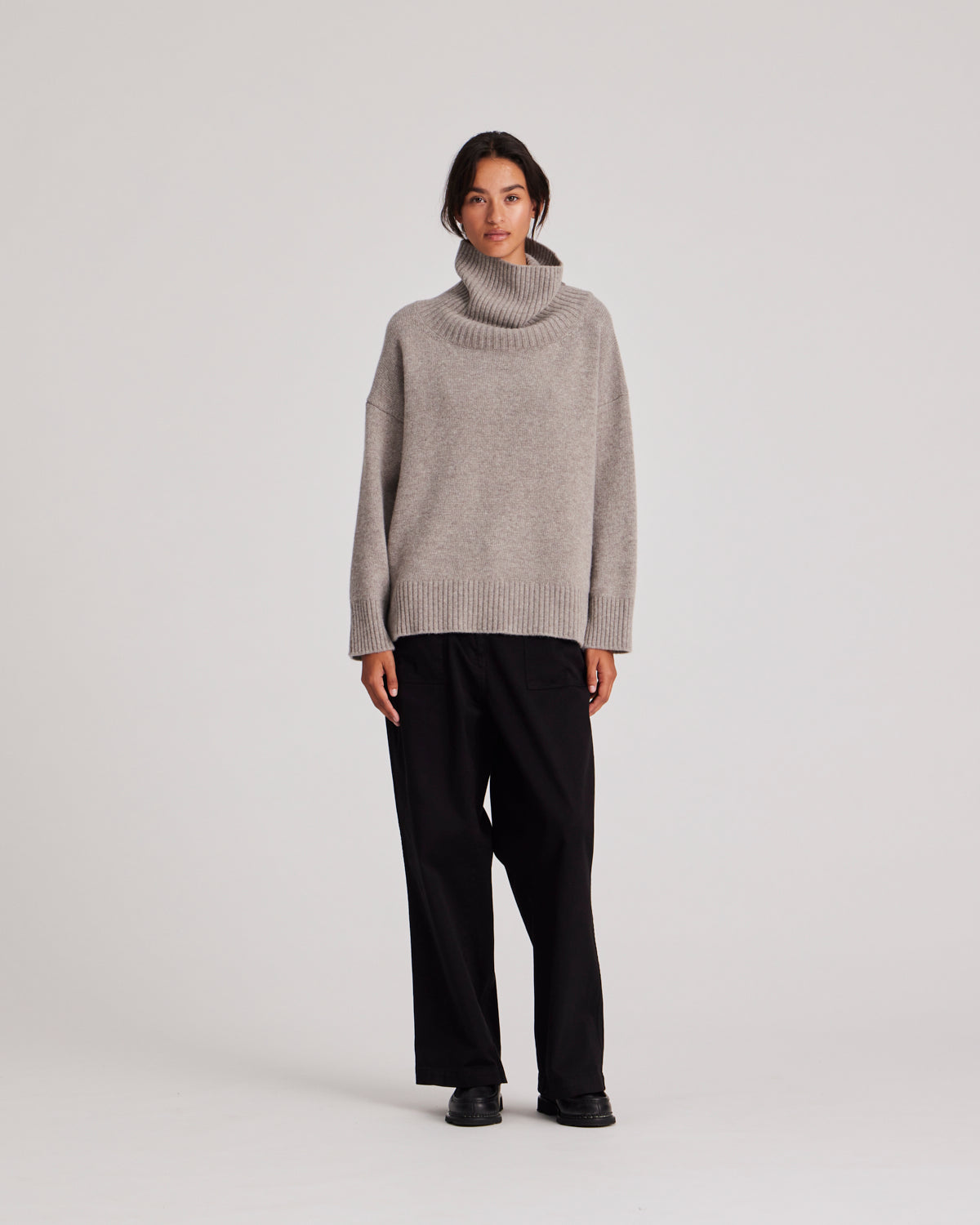 GAI+LISVA Tinne Cotton Twill Pant Pants & Shorts 650 Black
