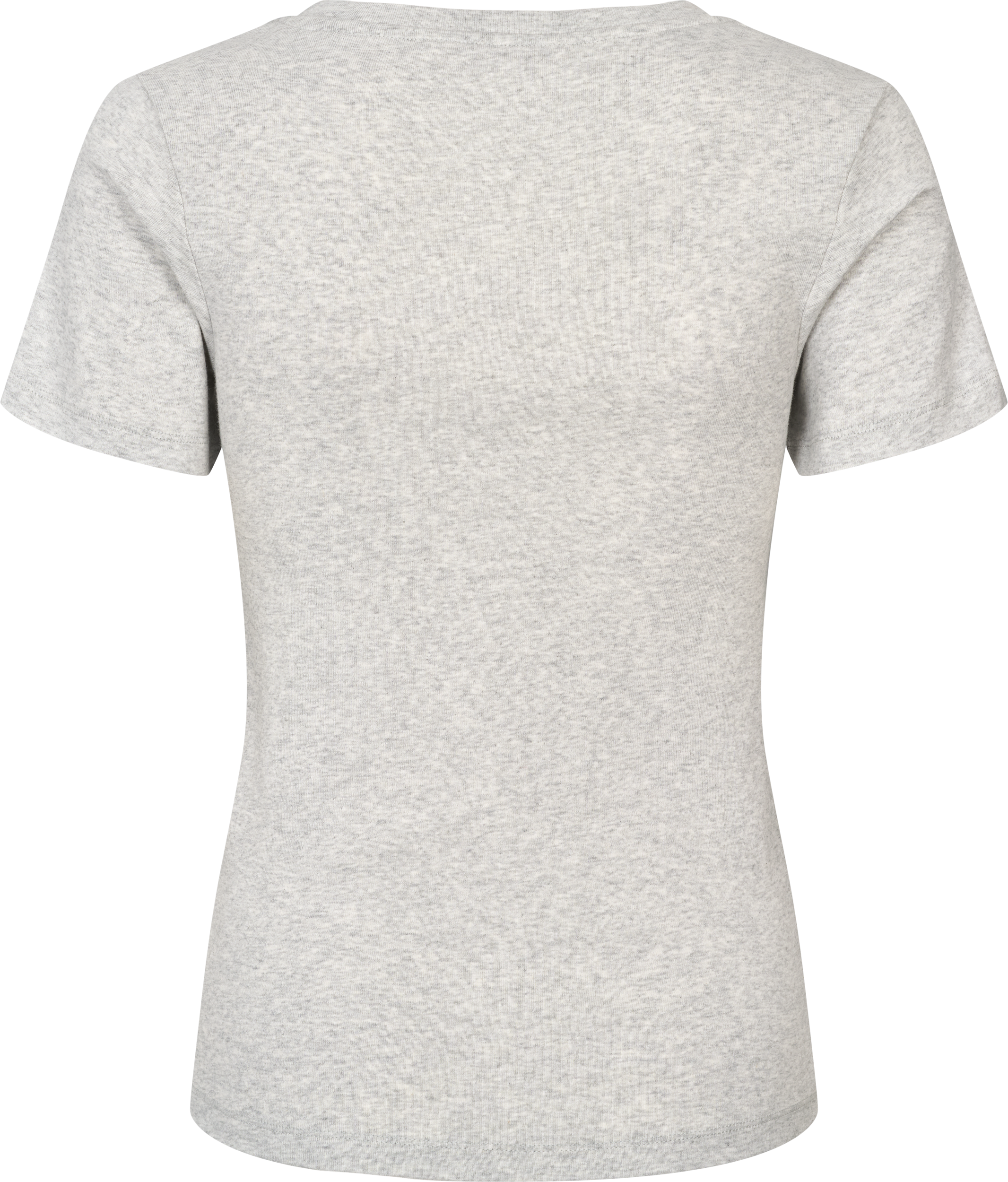 GAI+LISVA Trille Cotton Top 1x1 Rib Tee GOTS Tops & T-shirts 601 Light Grey Melange