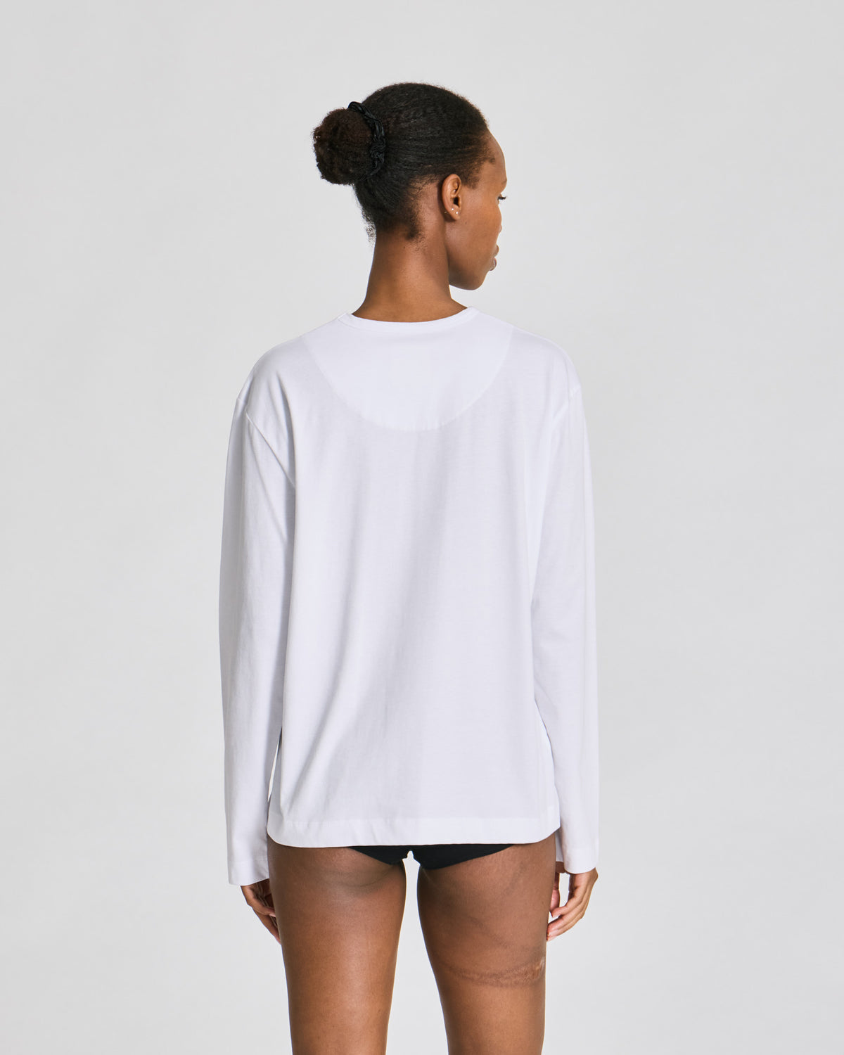 GAI+LISVA Veronica L/S Cotton Single Jersey Tee Tops & T-shirts 100 White
