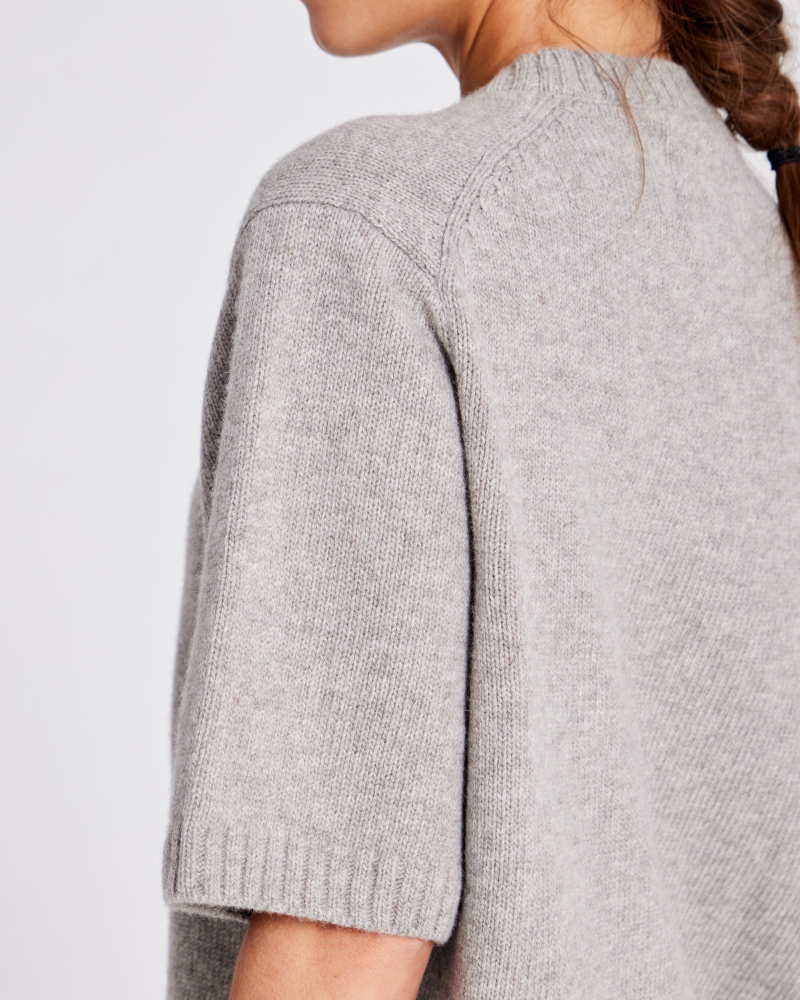 GAI+LISVA Tulle Lambswool Jumper GOTS 243975 Knit 173 Stone Grey