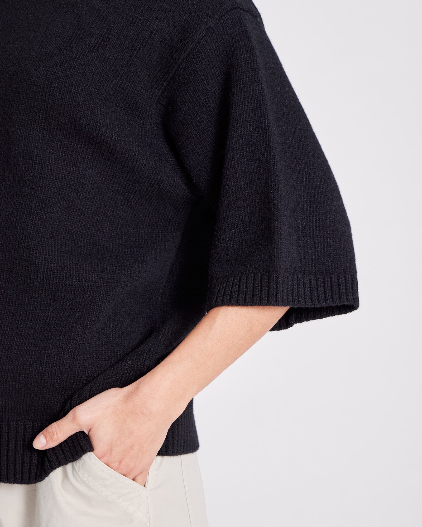 GAI+LISVA Tulle Lambswool Jumper GOTS 243975 Knit 650 Black
