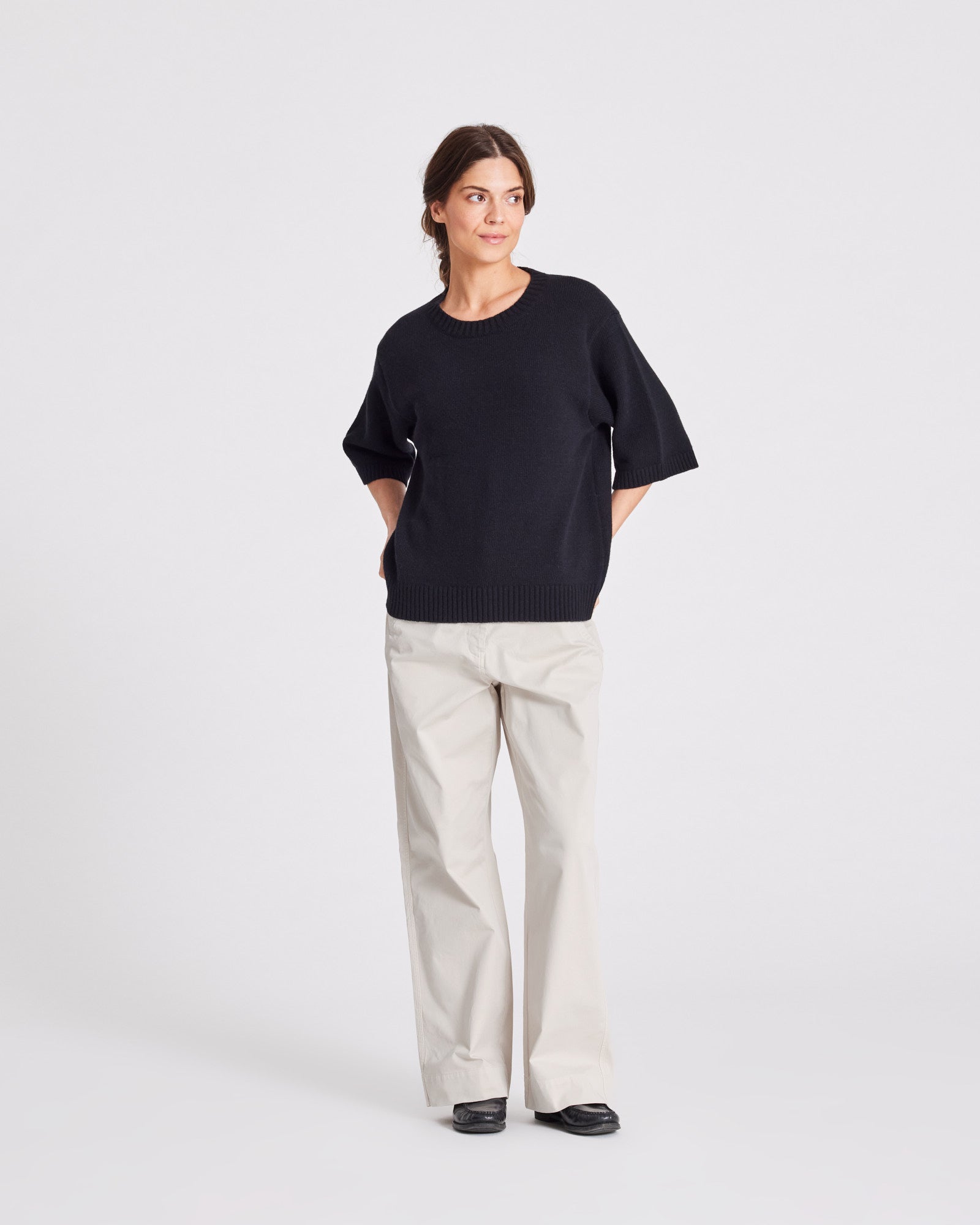GAI+LISVA Tulle Lambswool Jumper GOTS 243975 Knit 650 Black