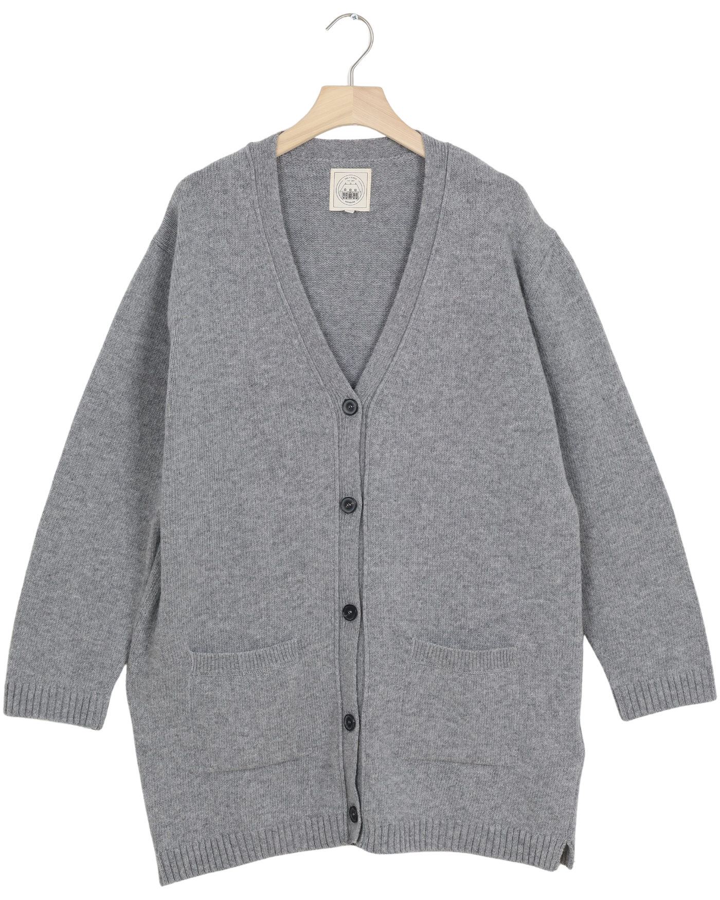 Secondhand Alba Lambswool Cardigan - Grey Melange