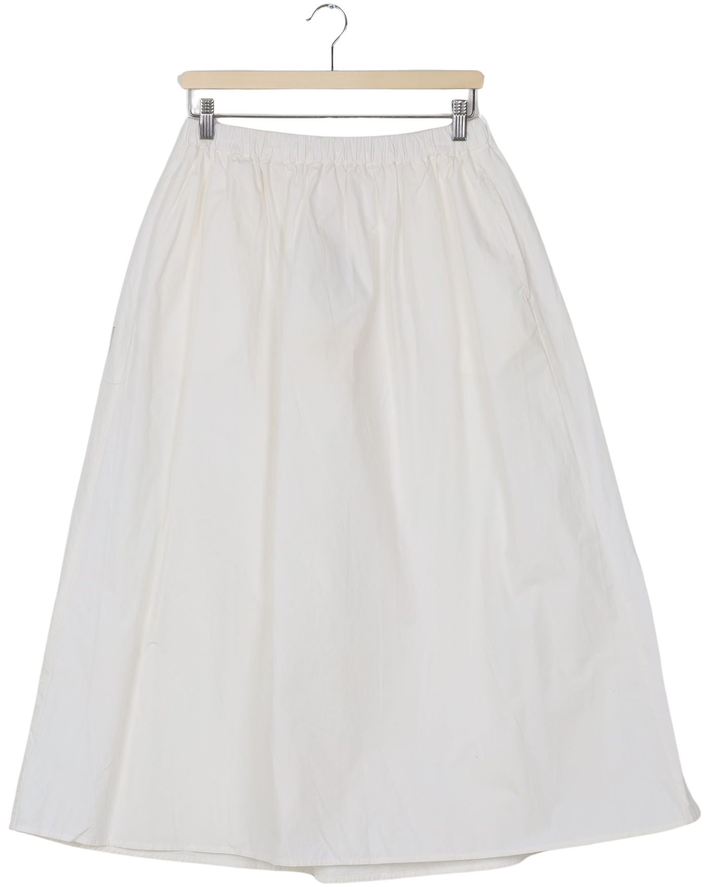 Secondhand Astrid Long Skirt Poplin - Whisper White