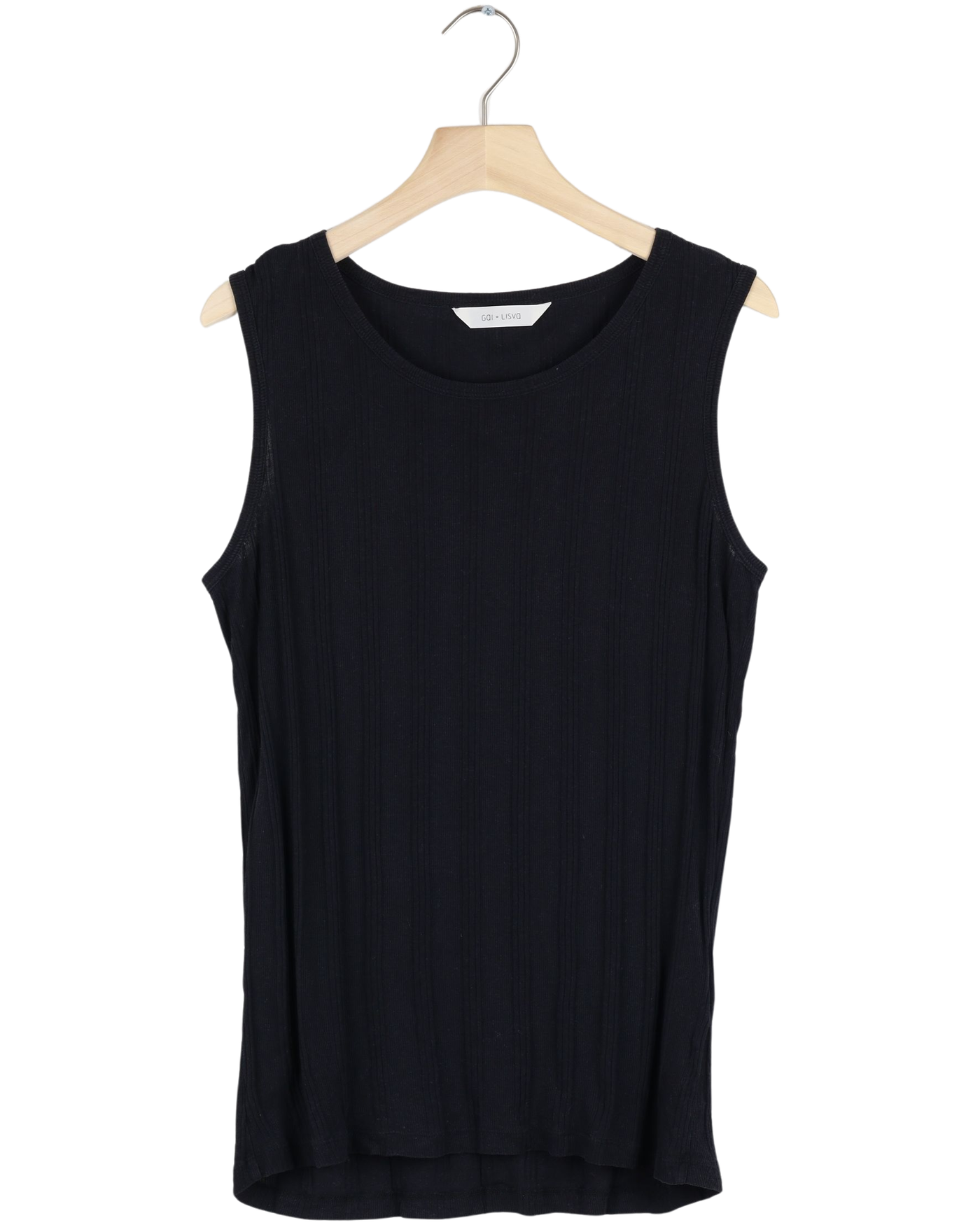 Secondhand Alberte Cotton 1x1 RIB Top - Black