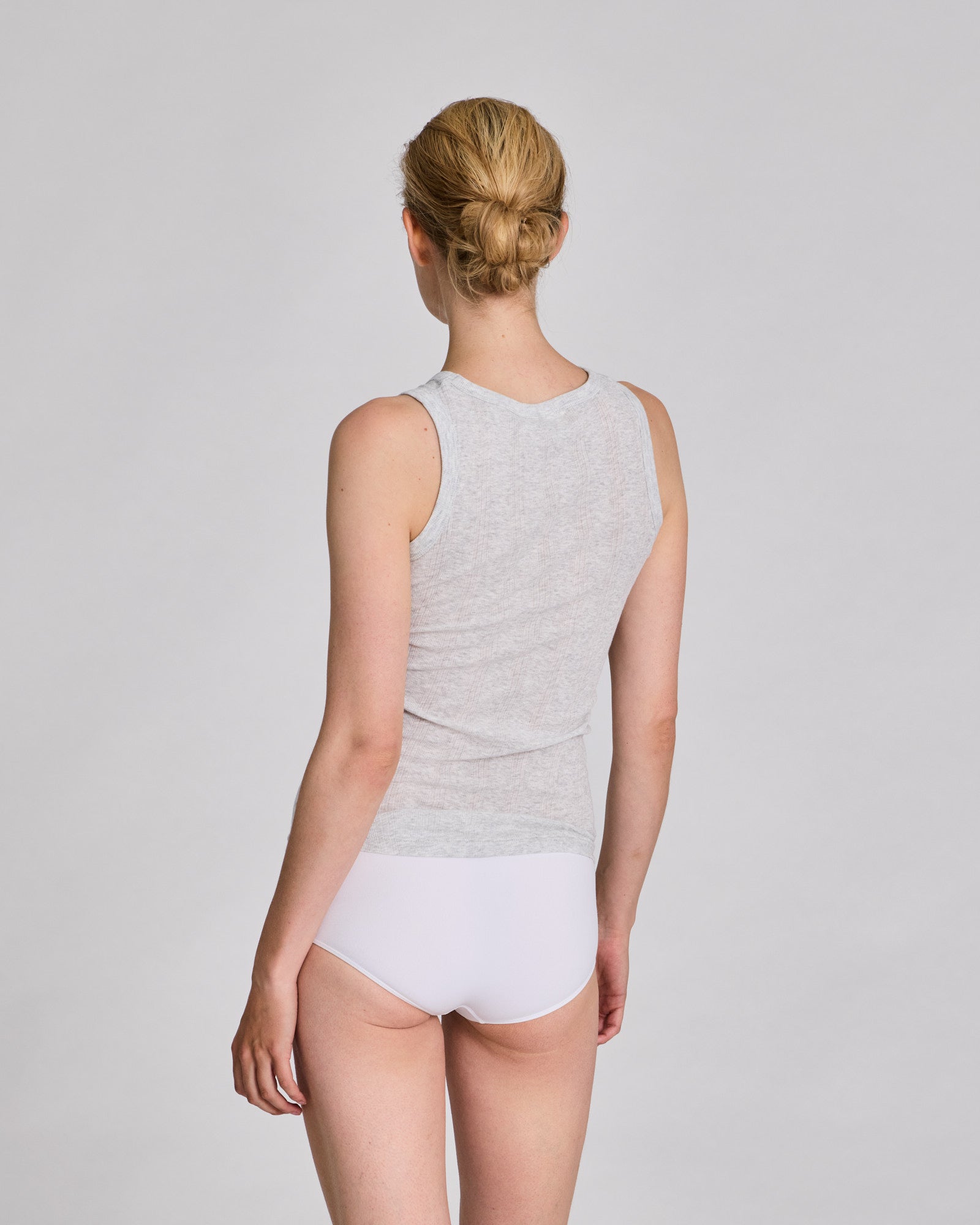 GAI+LISVA Alberte Cotton Top Tops & T-shirts 601 Light Grey Melange