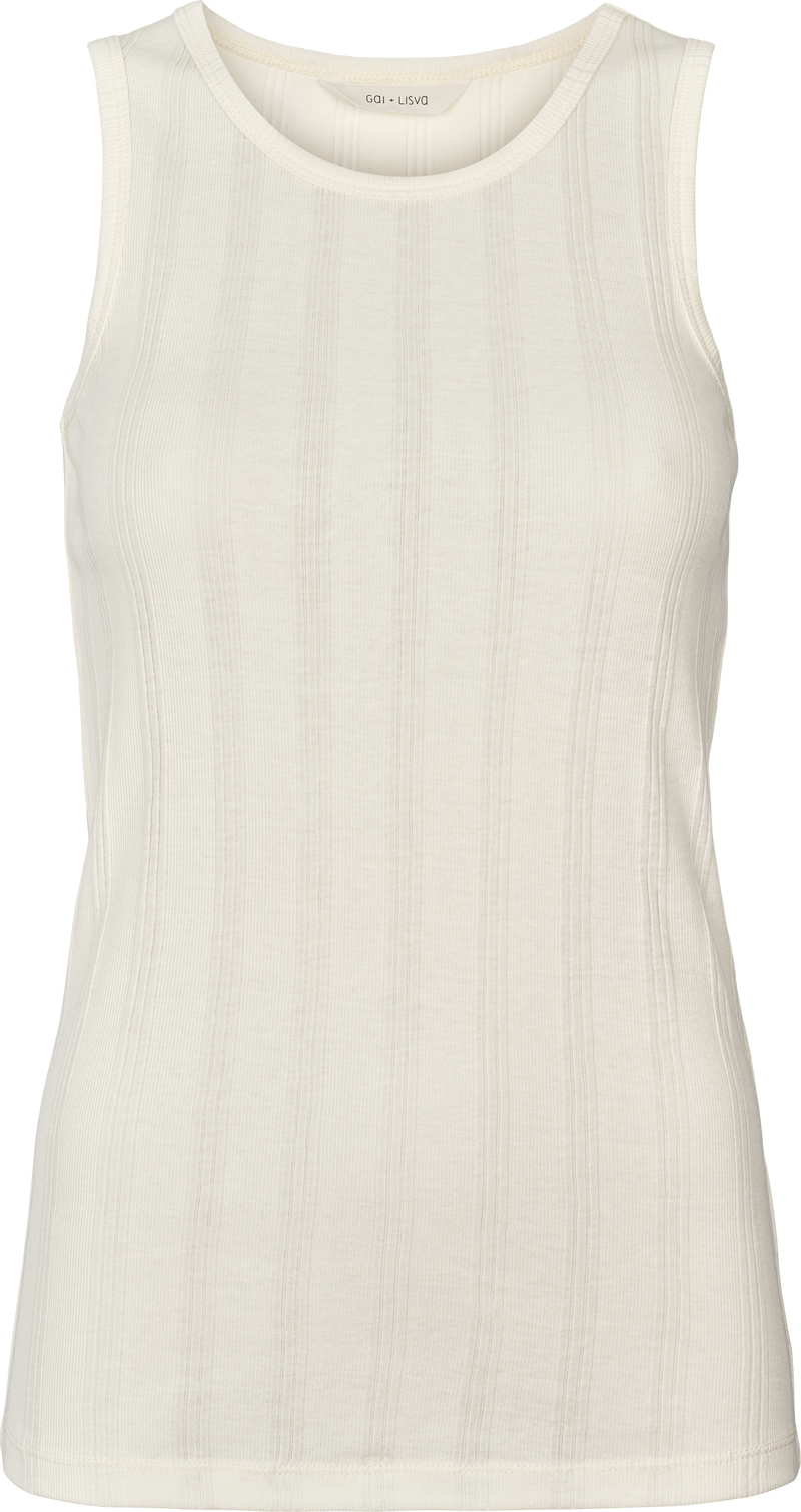 GAI+LISVA Alberte Cotton Top GOTS Top 150 Off White