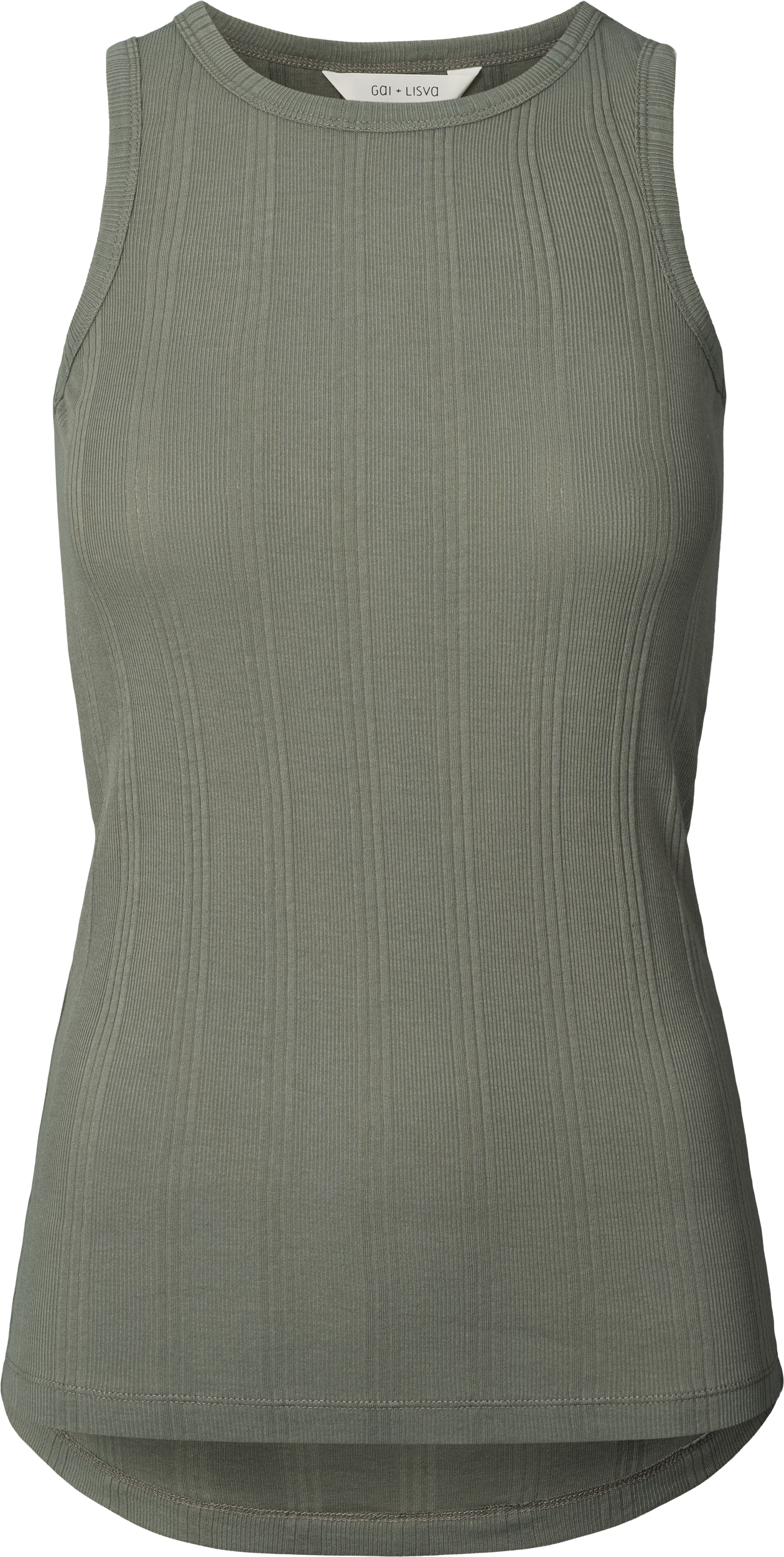 GAI+LISVA Alberte Cotton Top GOTS Top 193 Metal Grey