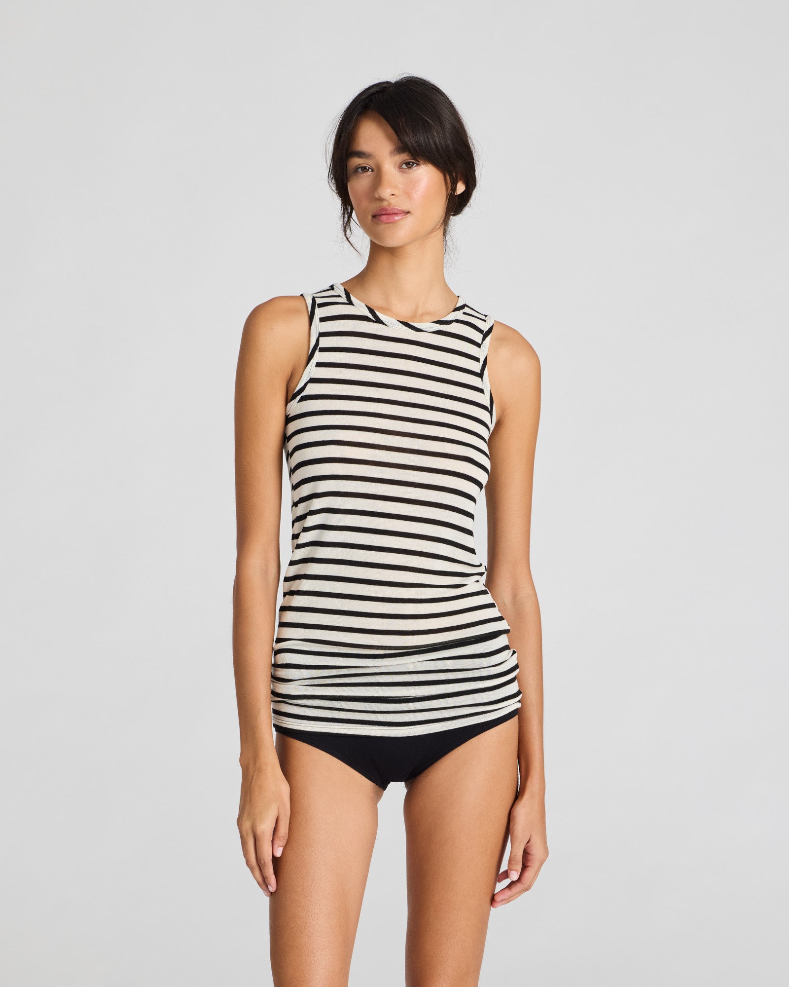GAI+LISVA Alberte Sailor Wool Top Top 962 Ecru / Black Sailor Stripe