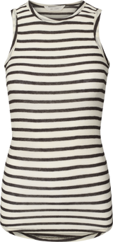 GAI+LISVA Alberte Wool Top Top 196 Reverse Dark Grey Stripe