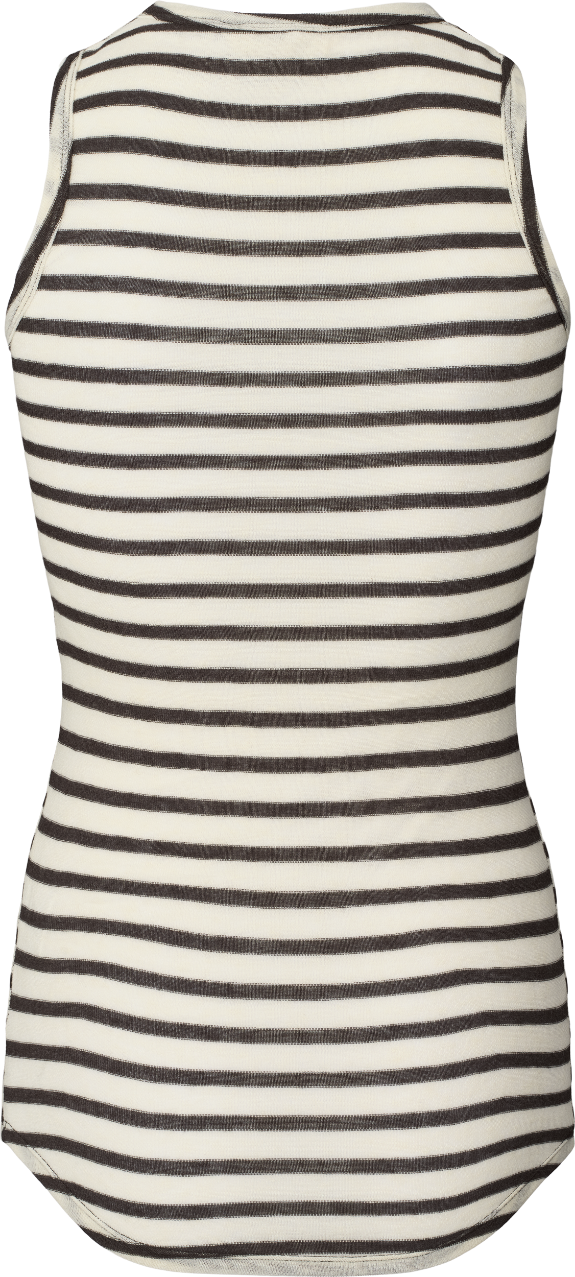 GAI+LISVA Alberte Wool Top Top 196 Reverse Dark Grey Stripe