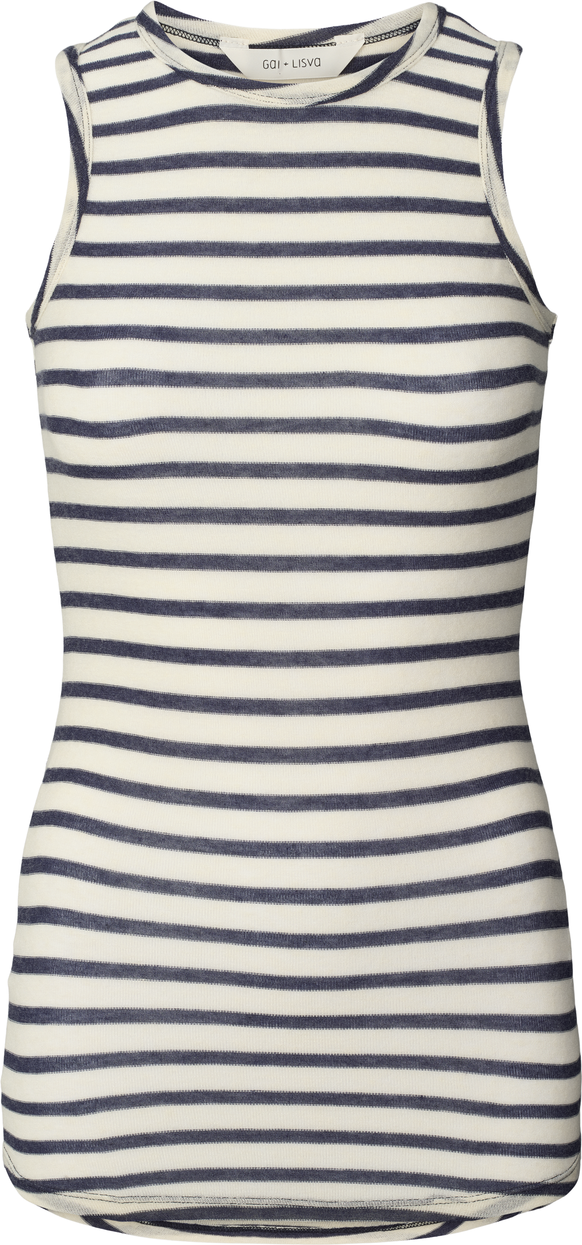 GAI+LISVA Alberte Wool Top Top 197 Reverse Denim Stripe