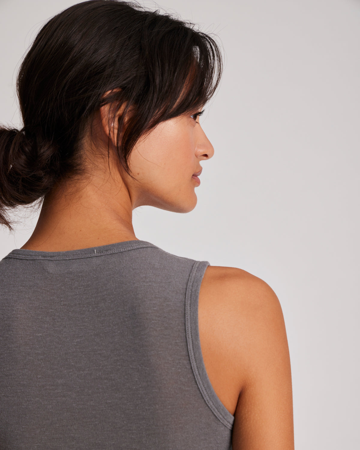 GAI+LISVA Alberte Wool Top Tops & T-shirts 132 Dark Gull Grey