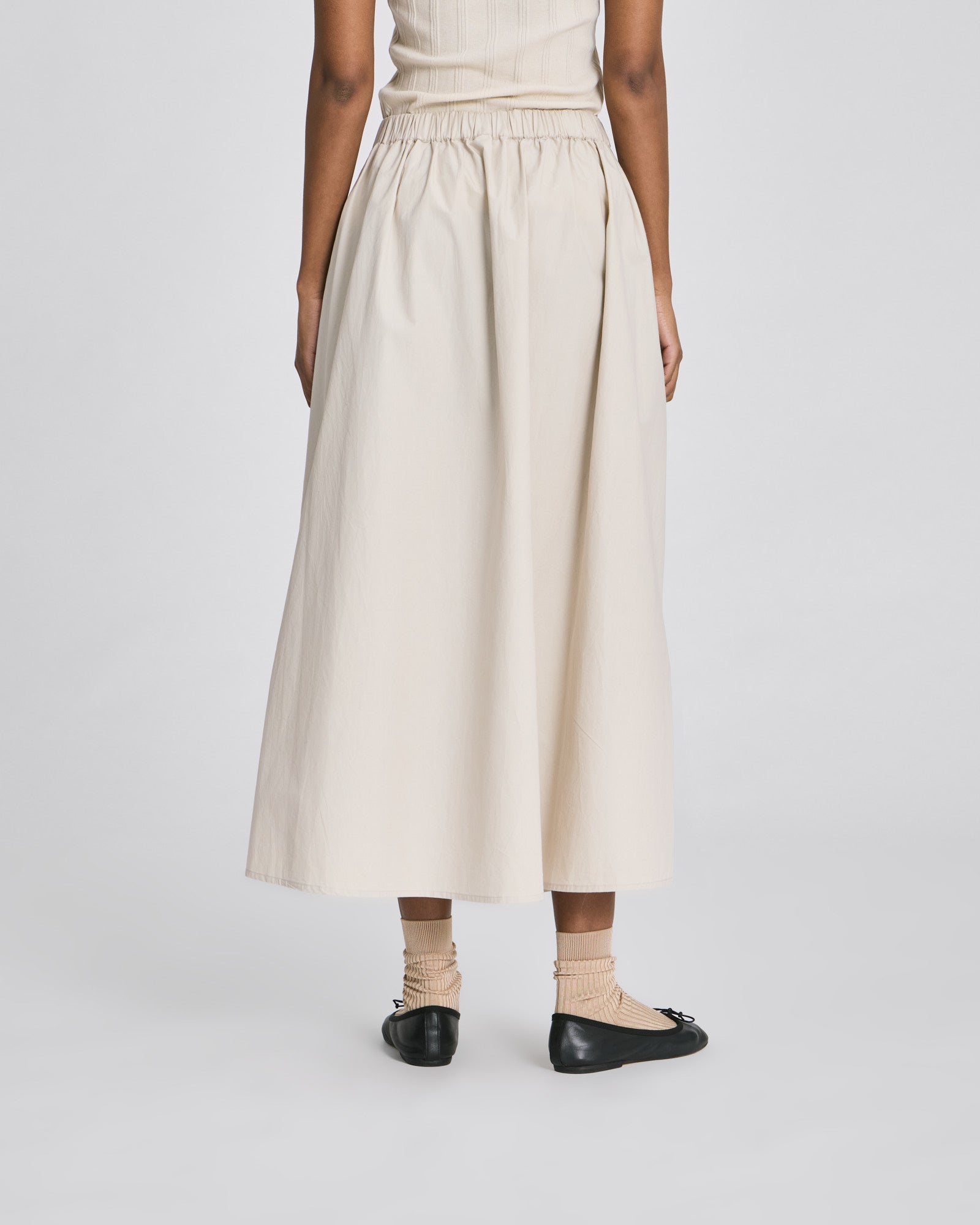 GAI+LISVA Alice Poplin Skirt GOTS Dresses & Skirts 139 Ancient Grey