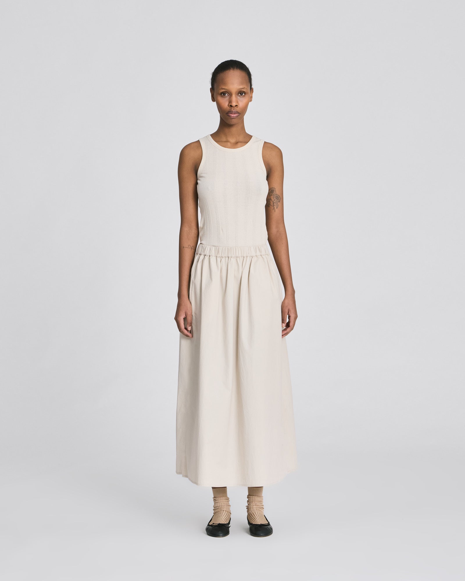 Alice Poplin Skirt GOTS - Monument