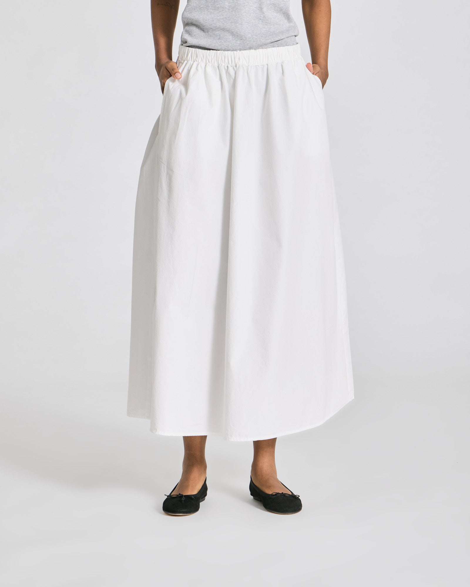 GAI+LISVA Alice Poplin Skirt GOTS Dresses & Skirts 124 Whisper White